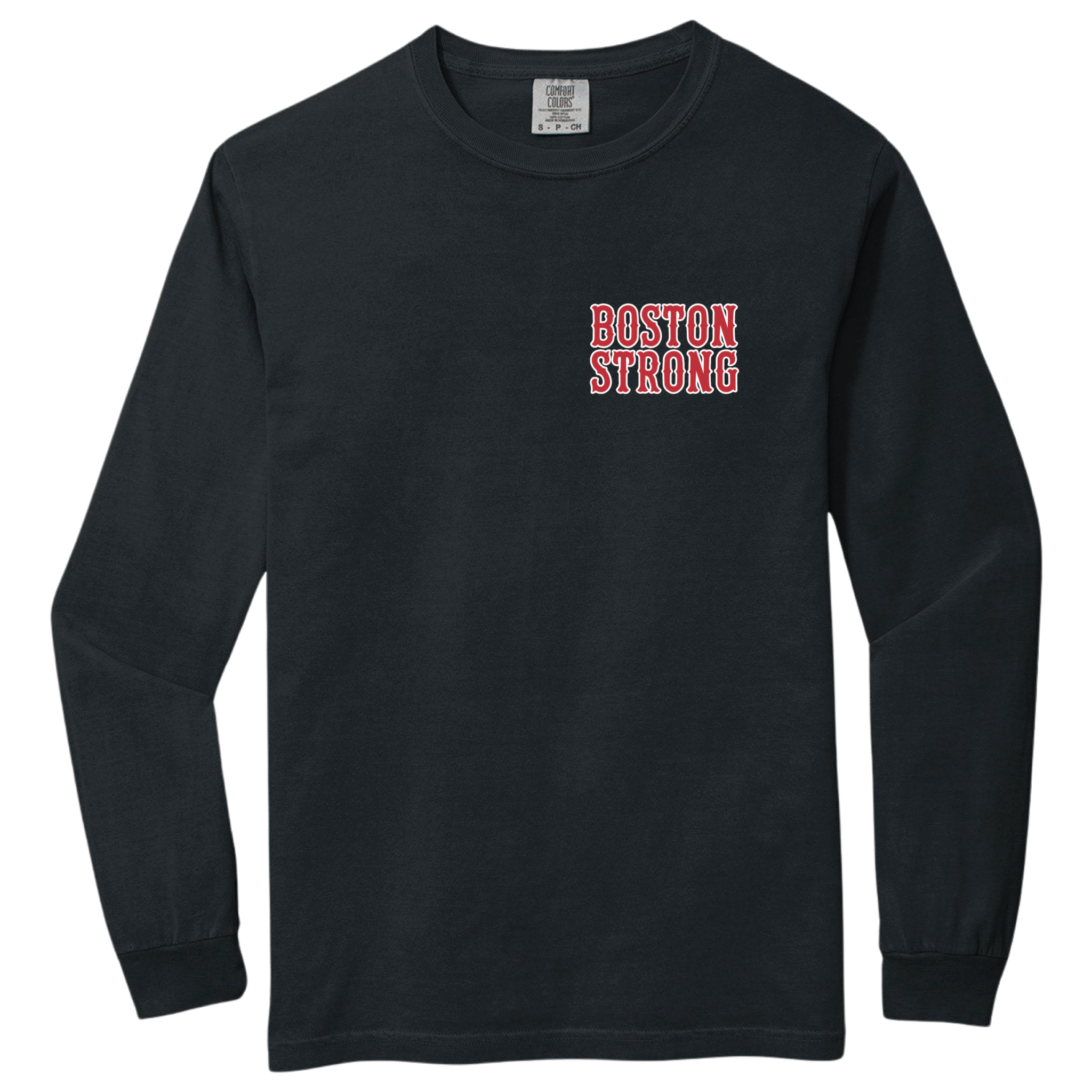 Boston Strong Comfort Colors Heavyweight Long Sleeve Tee