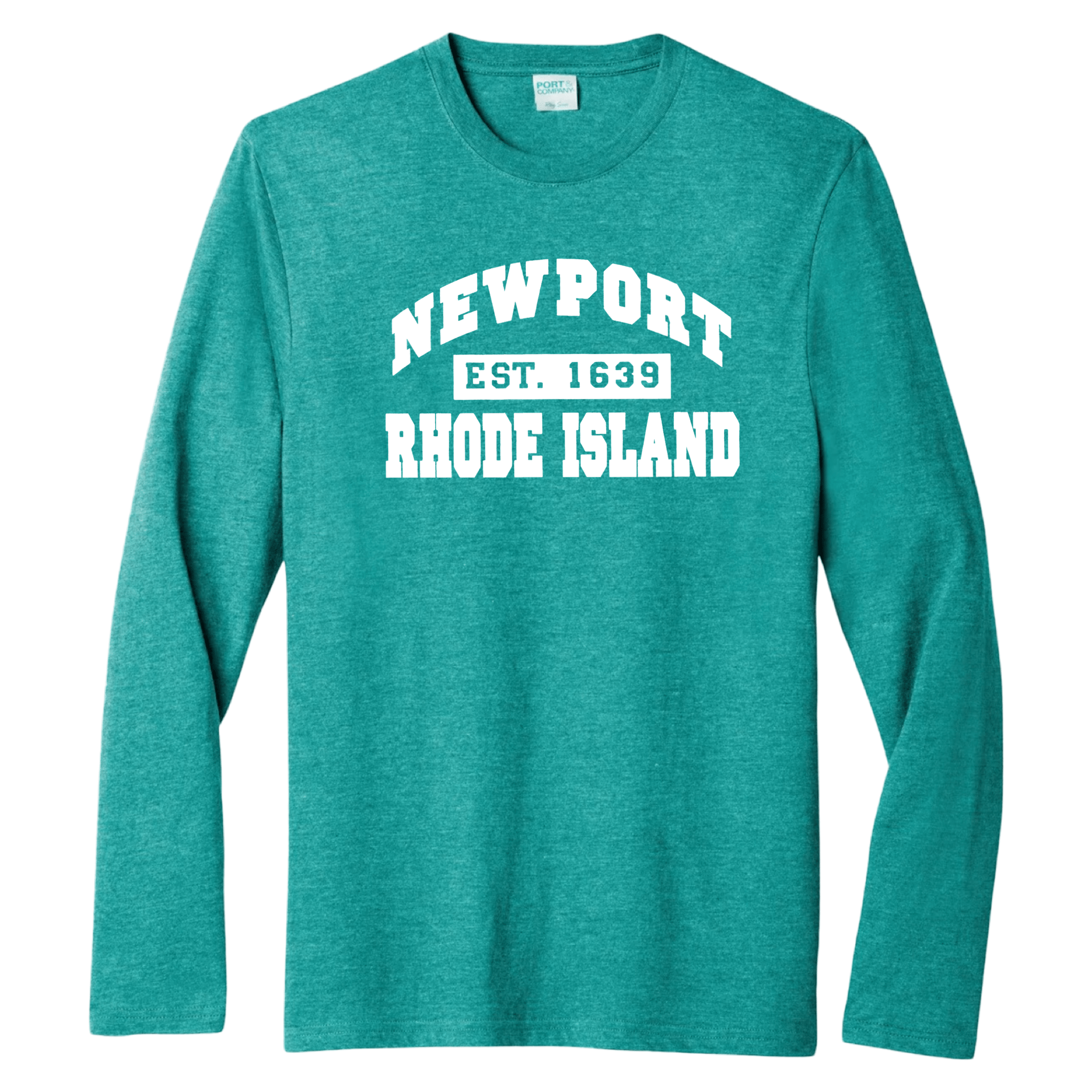 Newport Established Essential Long Sleeve Tee, jade