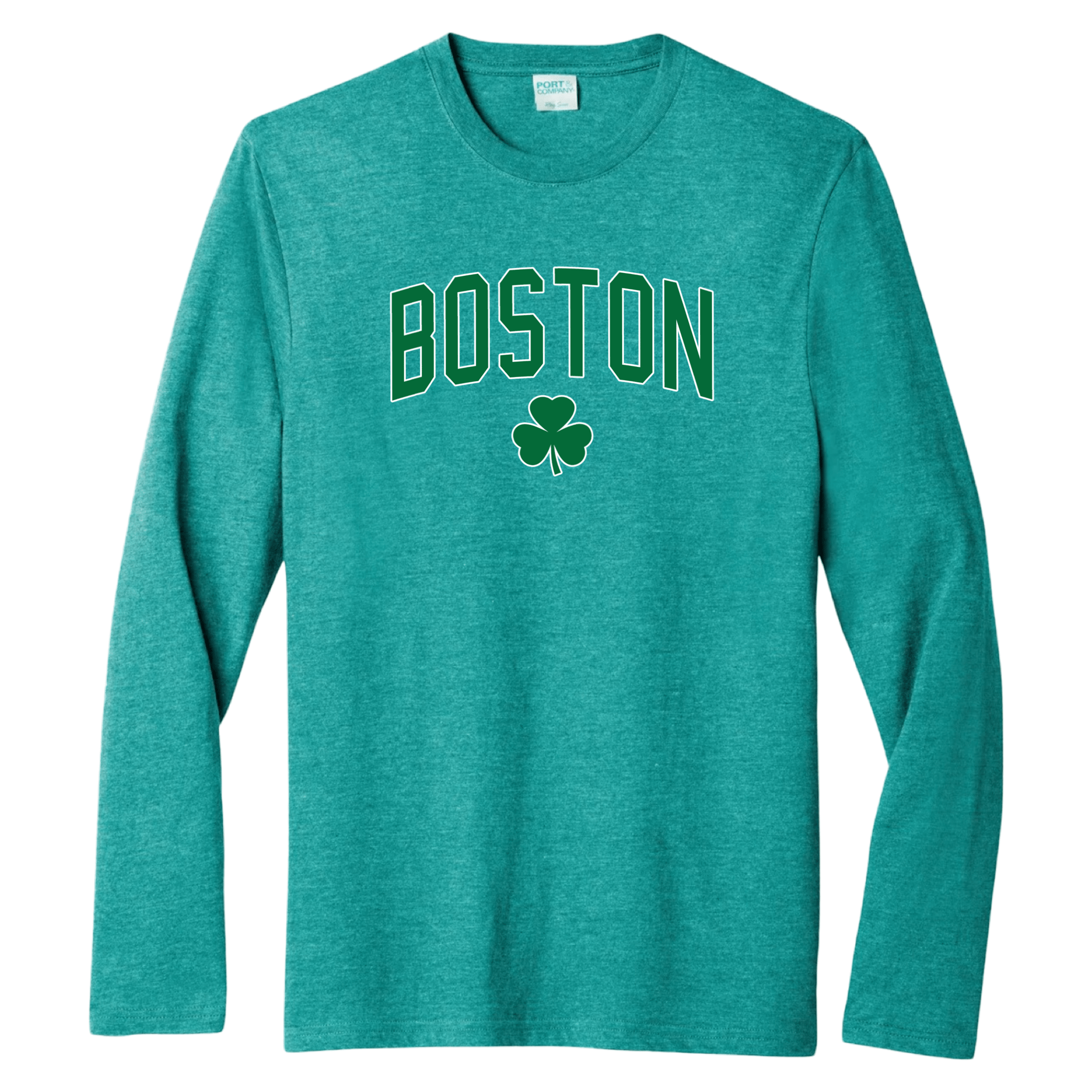 Boston Basketball Essential Long Sleeve Tee, jade