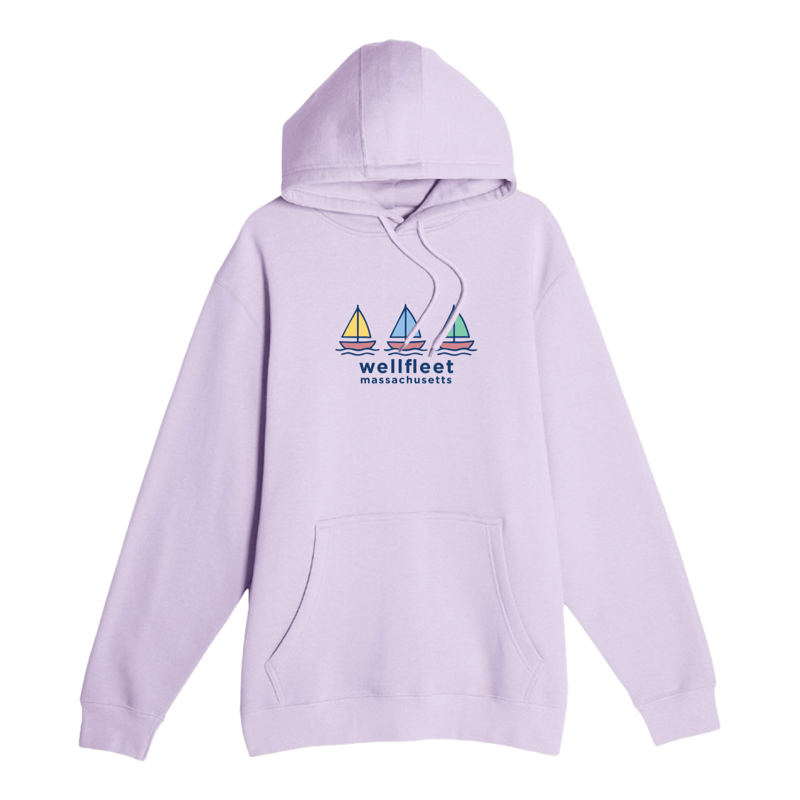 Cape Cod Clothing Company Wellfleet Summer Sails Comfort Fleece Hoodie
