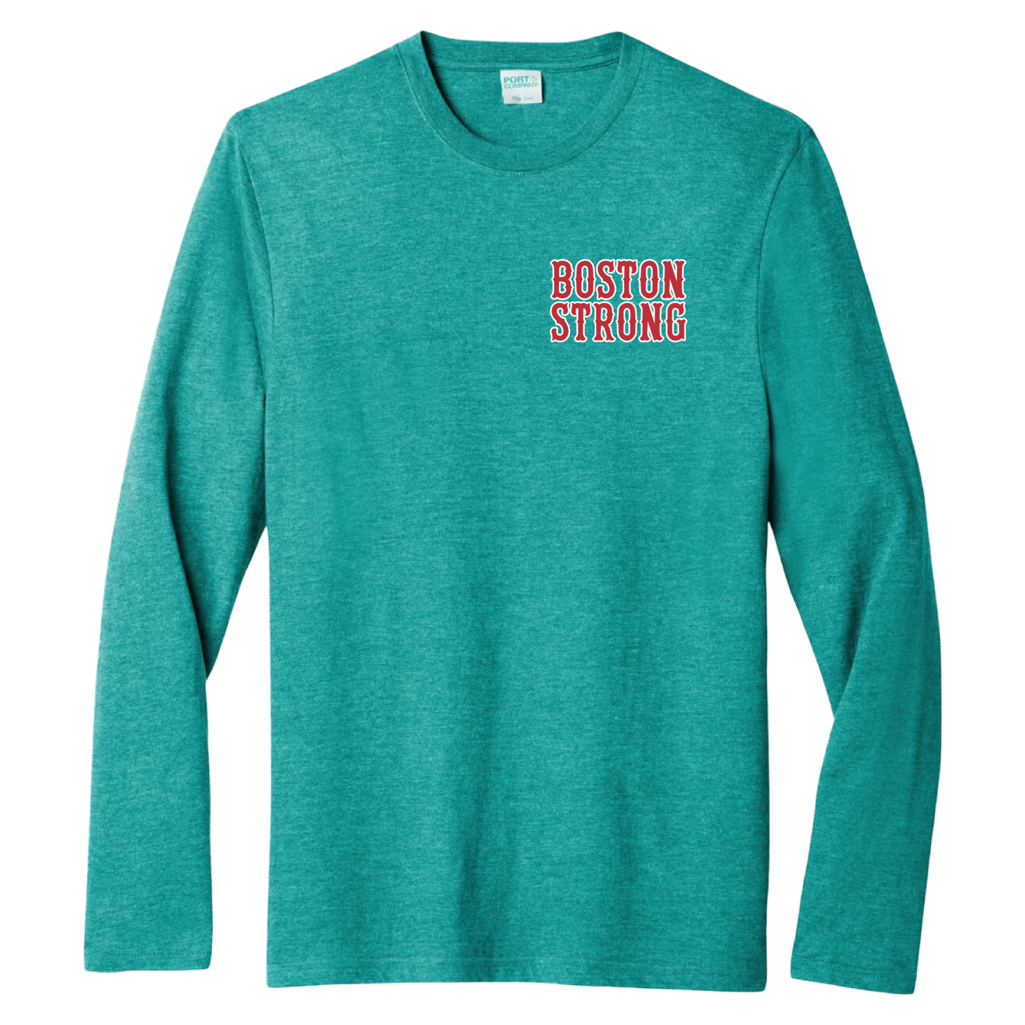 Boston Strong Essential Long Sleeve Tee, jade