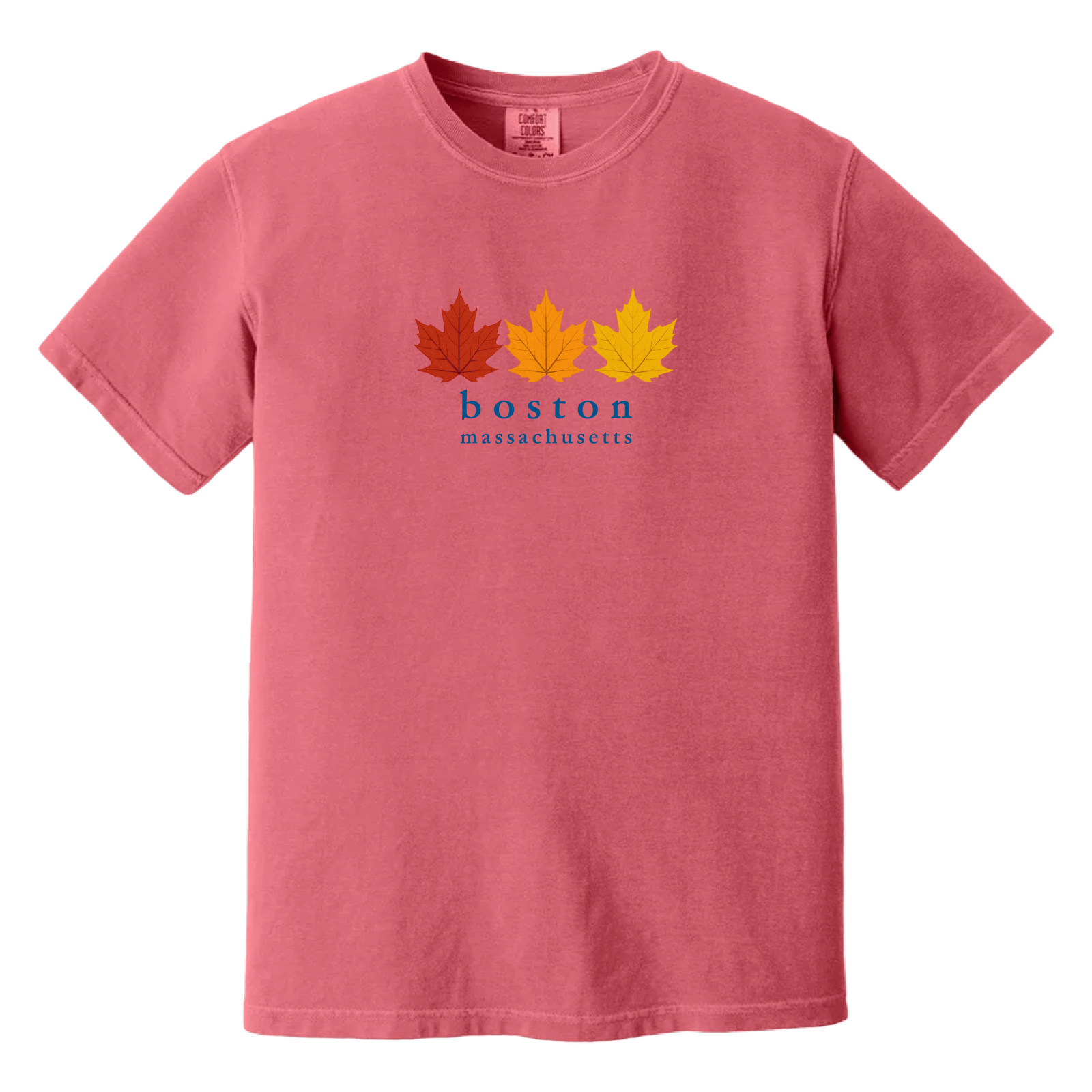 Cape Cod Clothing Company Boston Fall Foliage Comfort Colors T-Shirt - Watermelon