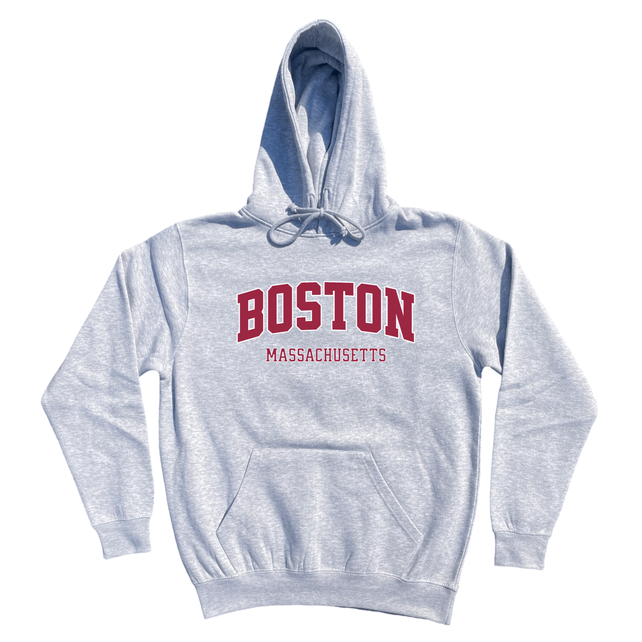 Boston Collegiate Soft Fleece Hoodie, heather grey