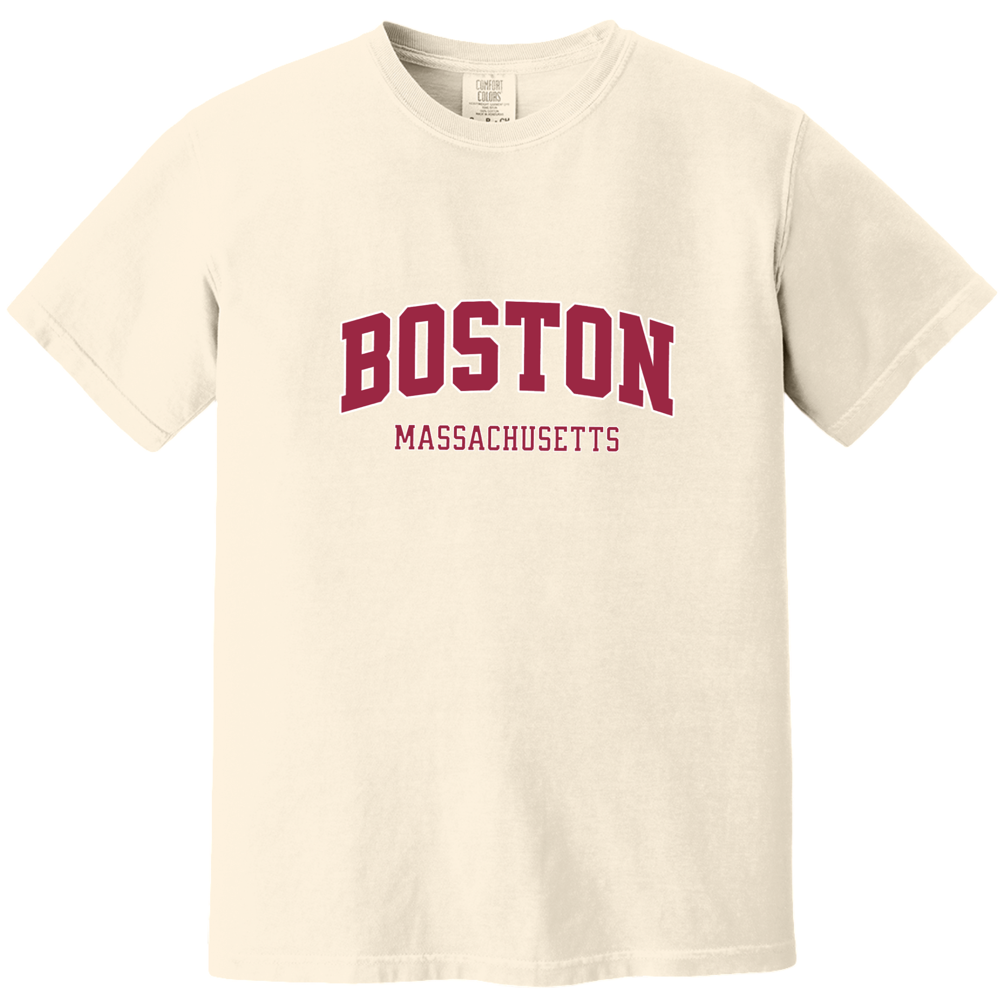 Boston Collegiate Comfort Colors T-Shirt, ivory