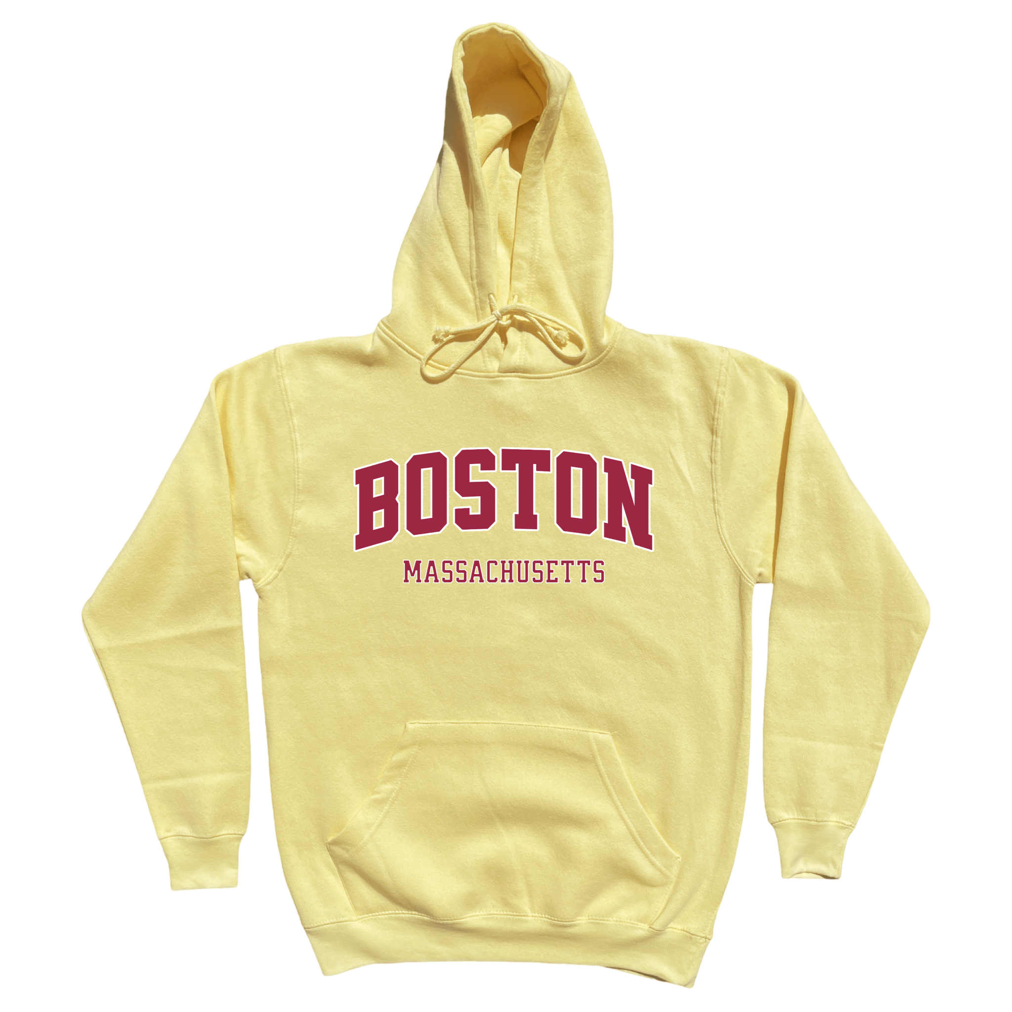 Boston Collegiate Soft Fleece Hoodie, yellow