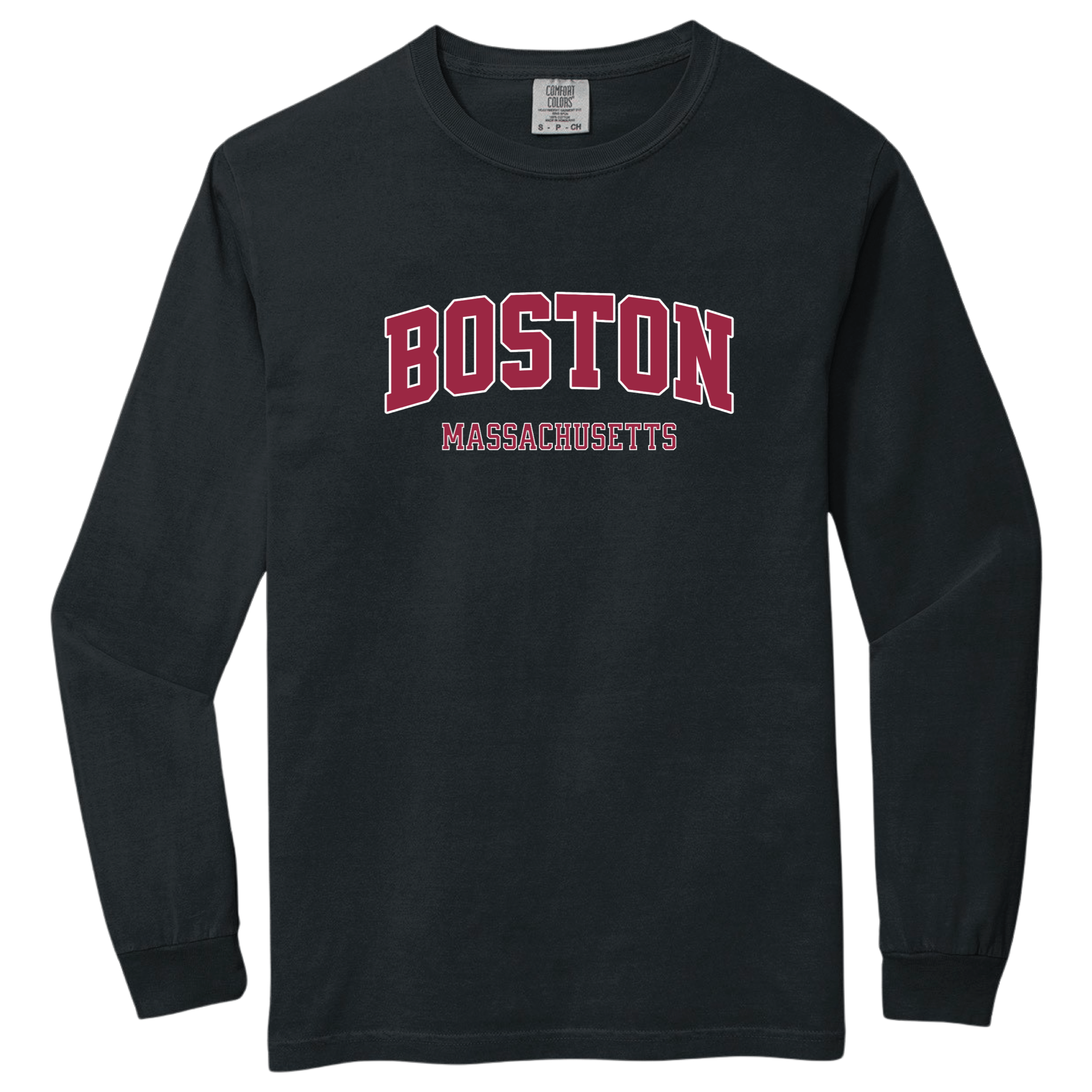 Boston Collegiate Comfort Colors Heavyweight Long Sleeve Tee