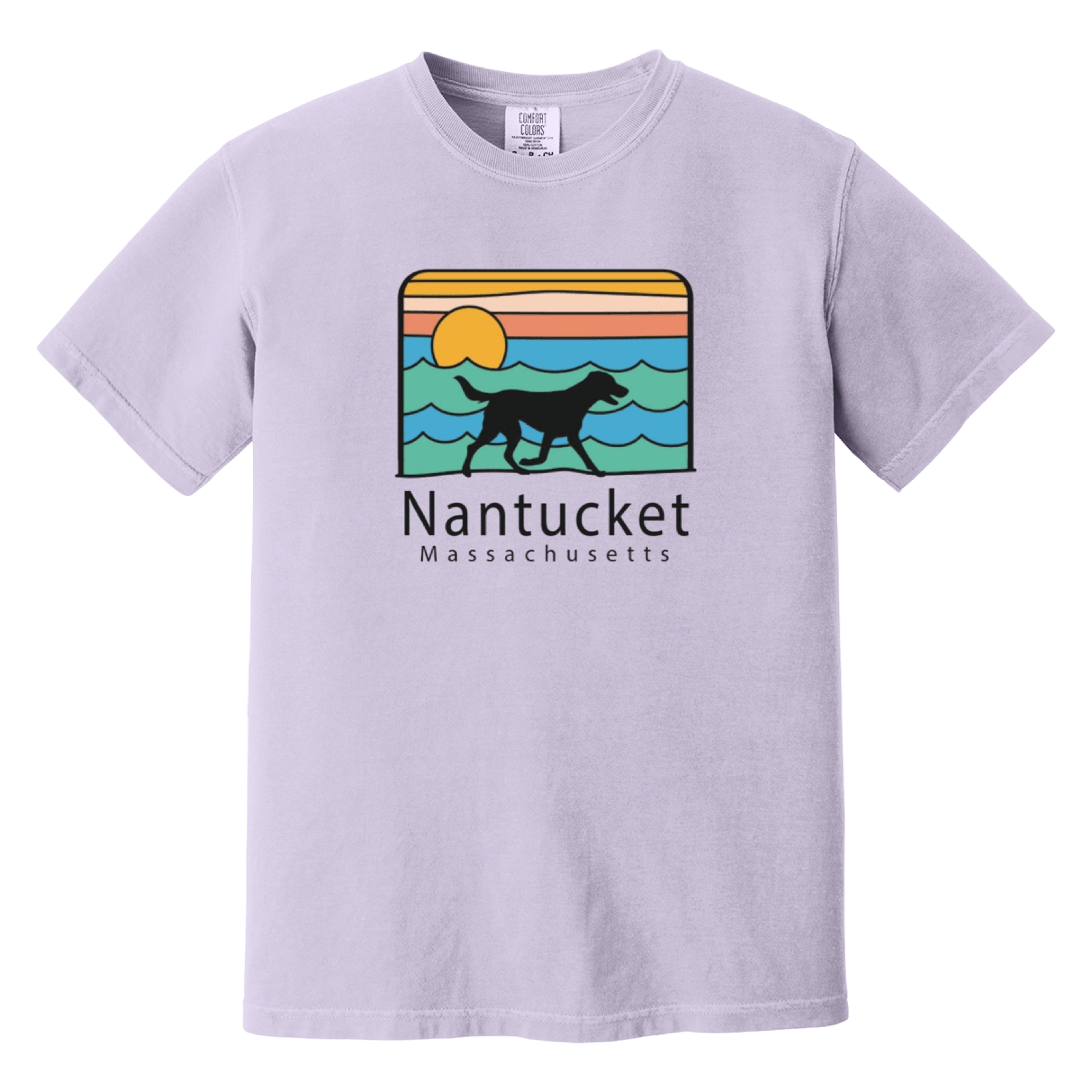 Cape Cod Clothing Company Nantucket Summer Dog Comfort Colors T-Shirt