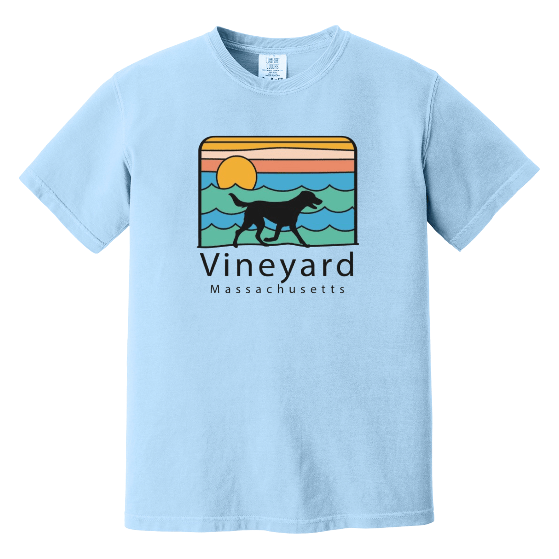 Cape Cod Clothing Company Vineyard Summer Dog Comfort Colors T-Shirt