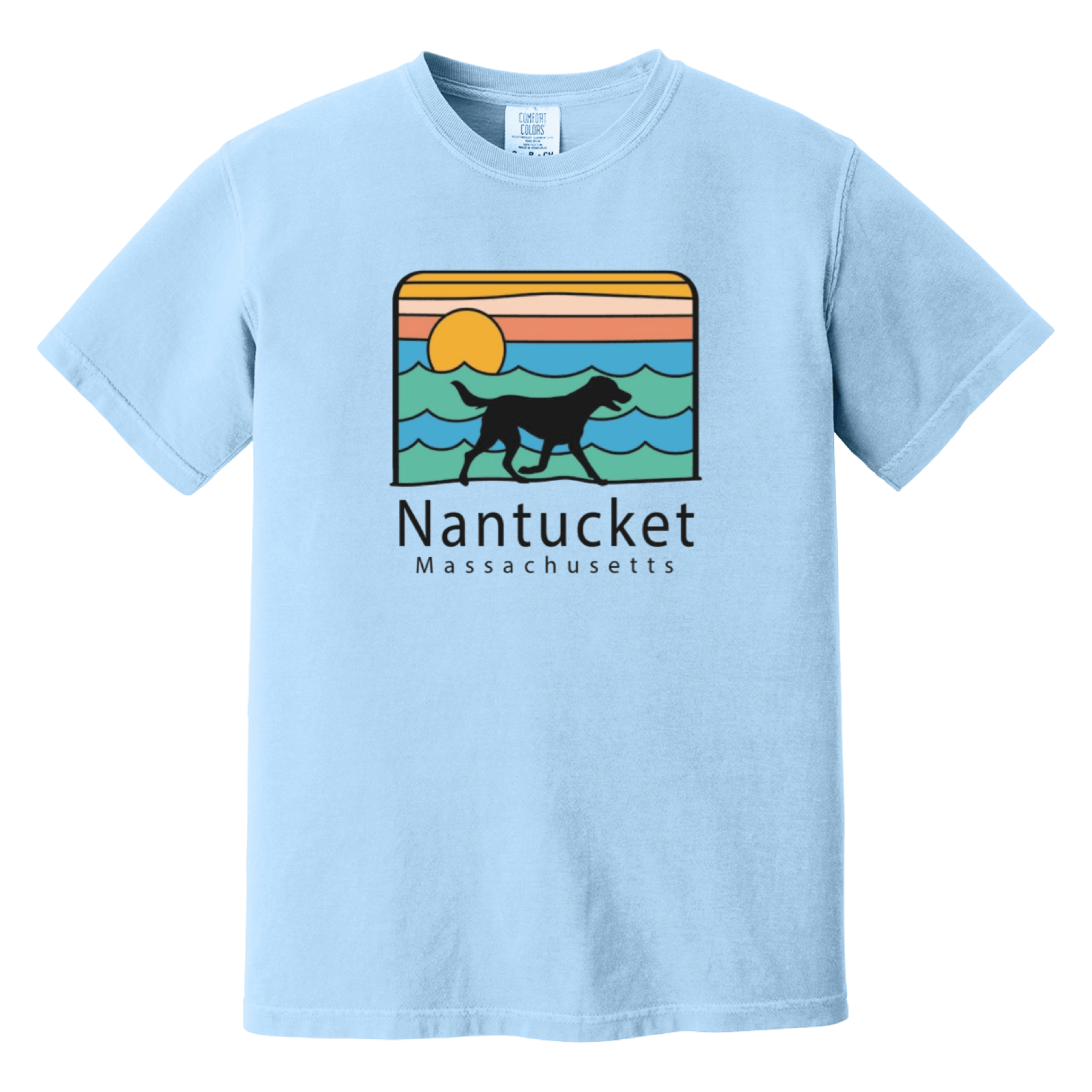 Cape Cod Clothing Company Nantucket Summer Dog Comfort Colors T-Shirt