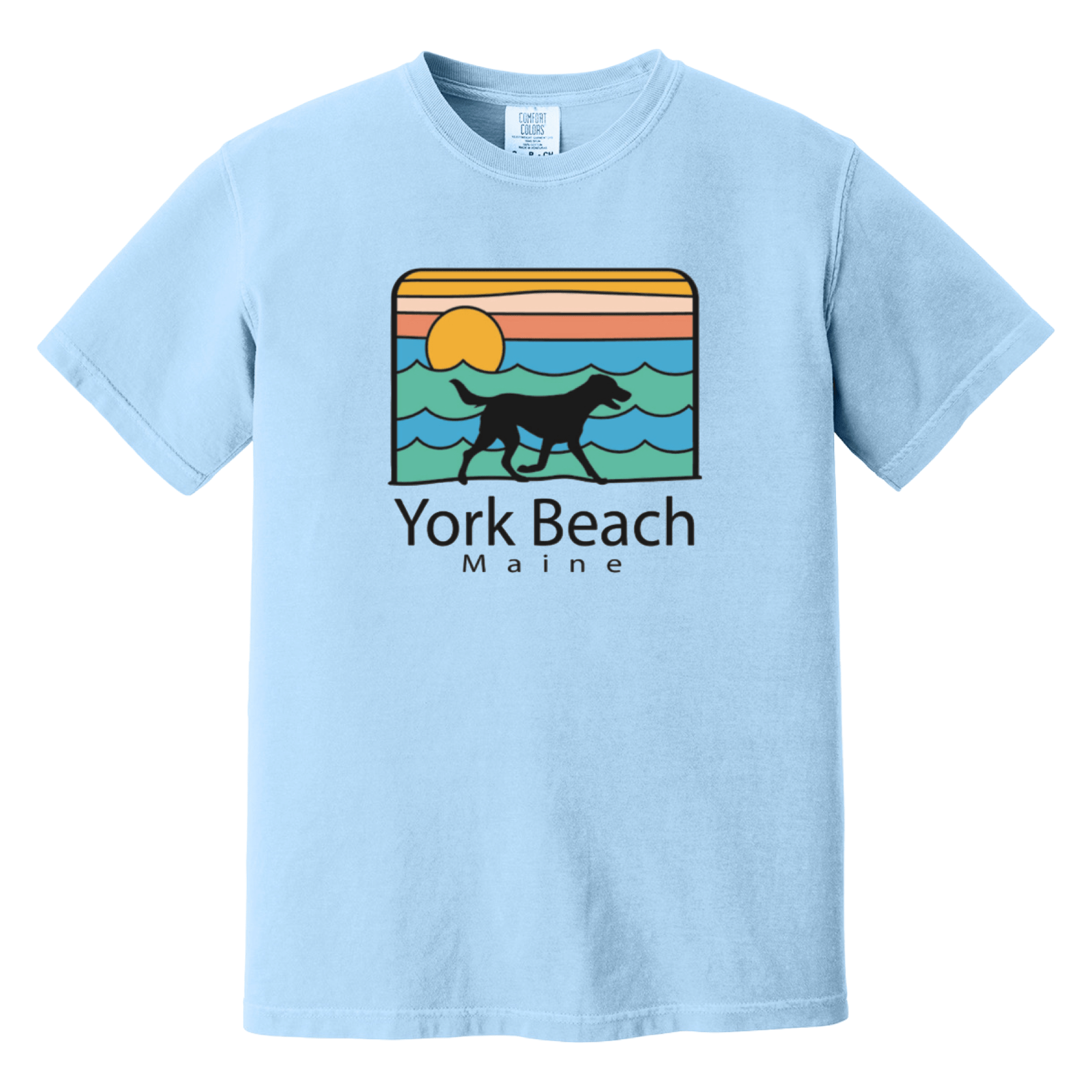 Cape Cod Clothing Company York Beach Summer Dog Comfort Colors T-Shirt