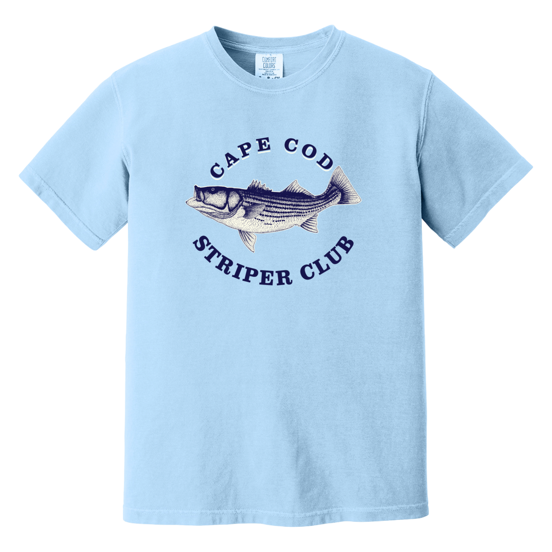 Cape Cod Clothing Company Cape Cod Striper Club Comfort Colors T-Shirt