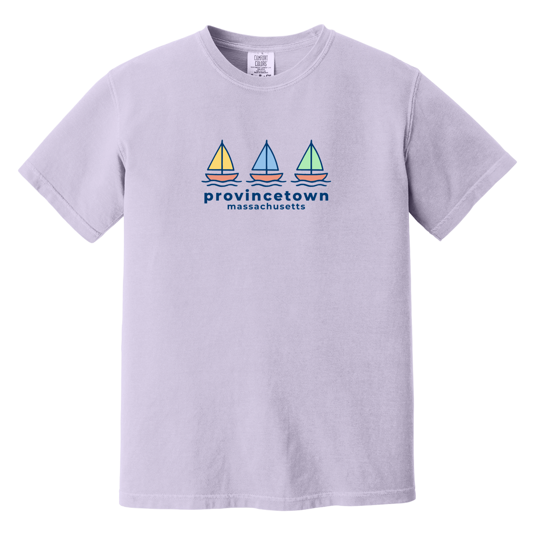 Cape Cod Clothing Company Provincetown Summer Sails Comfort Colors T-Shirt