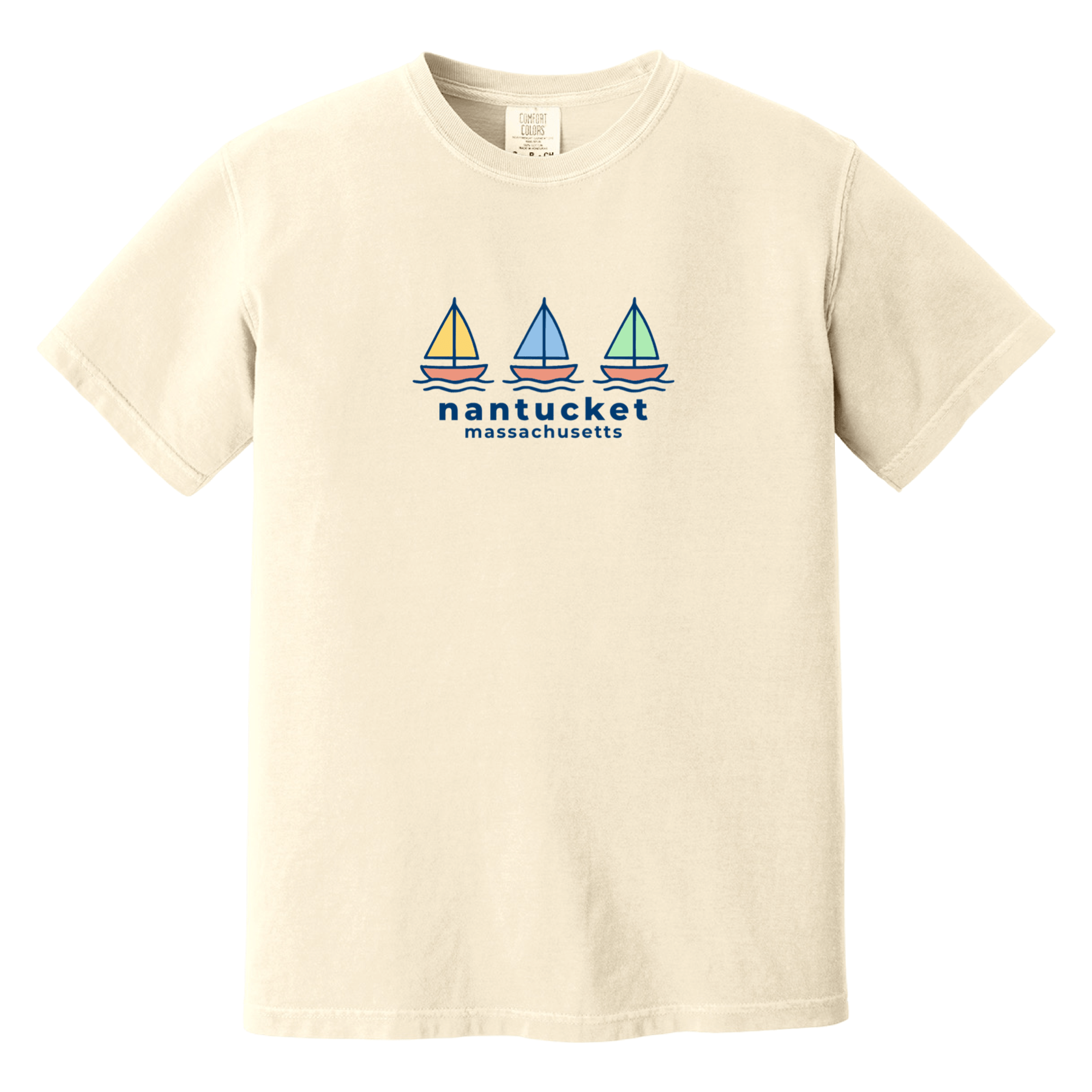 Cape Cod Clothing Company Nantucket Summer Sails Comfort Colors T-Shirt