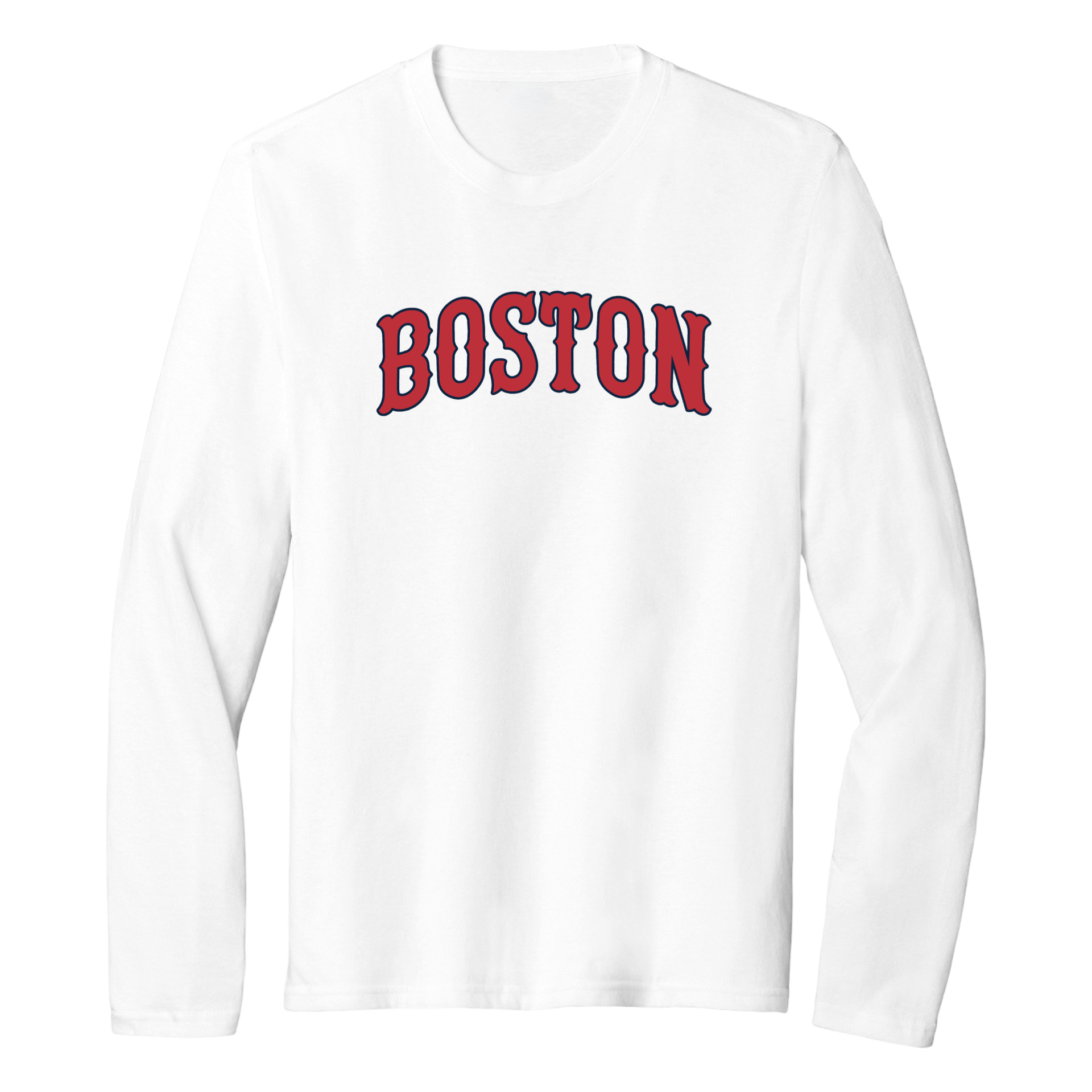 Boston Baseball Essential Long Sleeve Tee, white