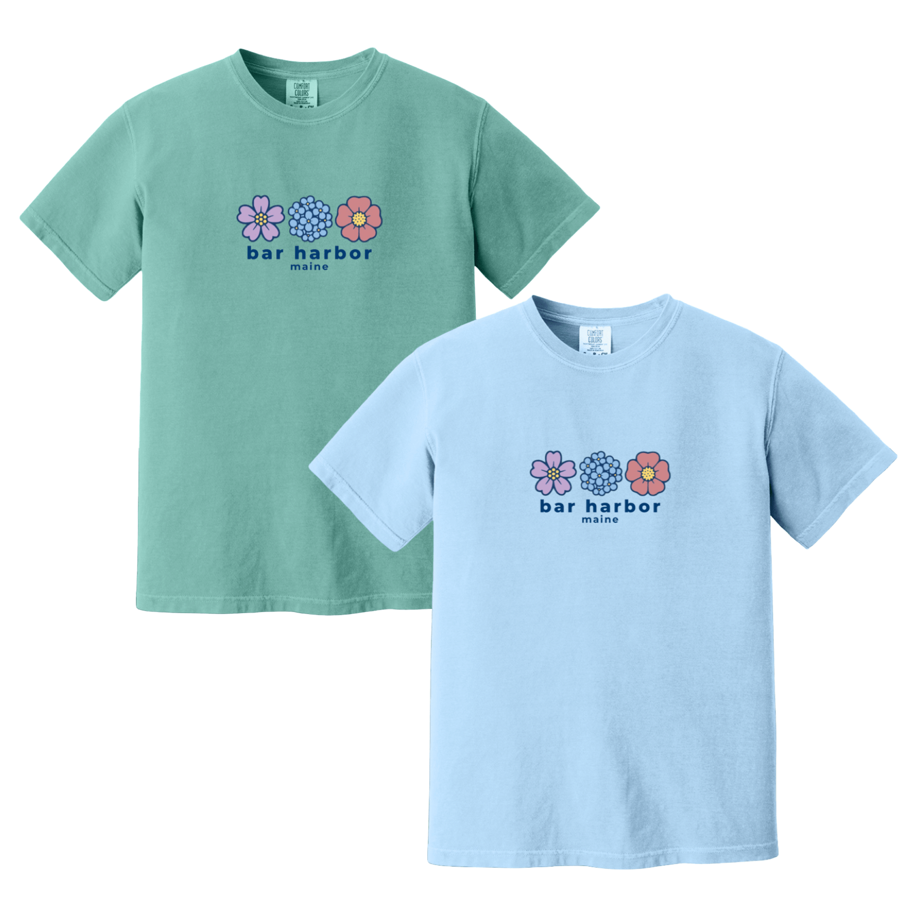 Cape Cod Clothing Company Bar Harbor Summer Bloom Comfort Colors T-Shirt