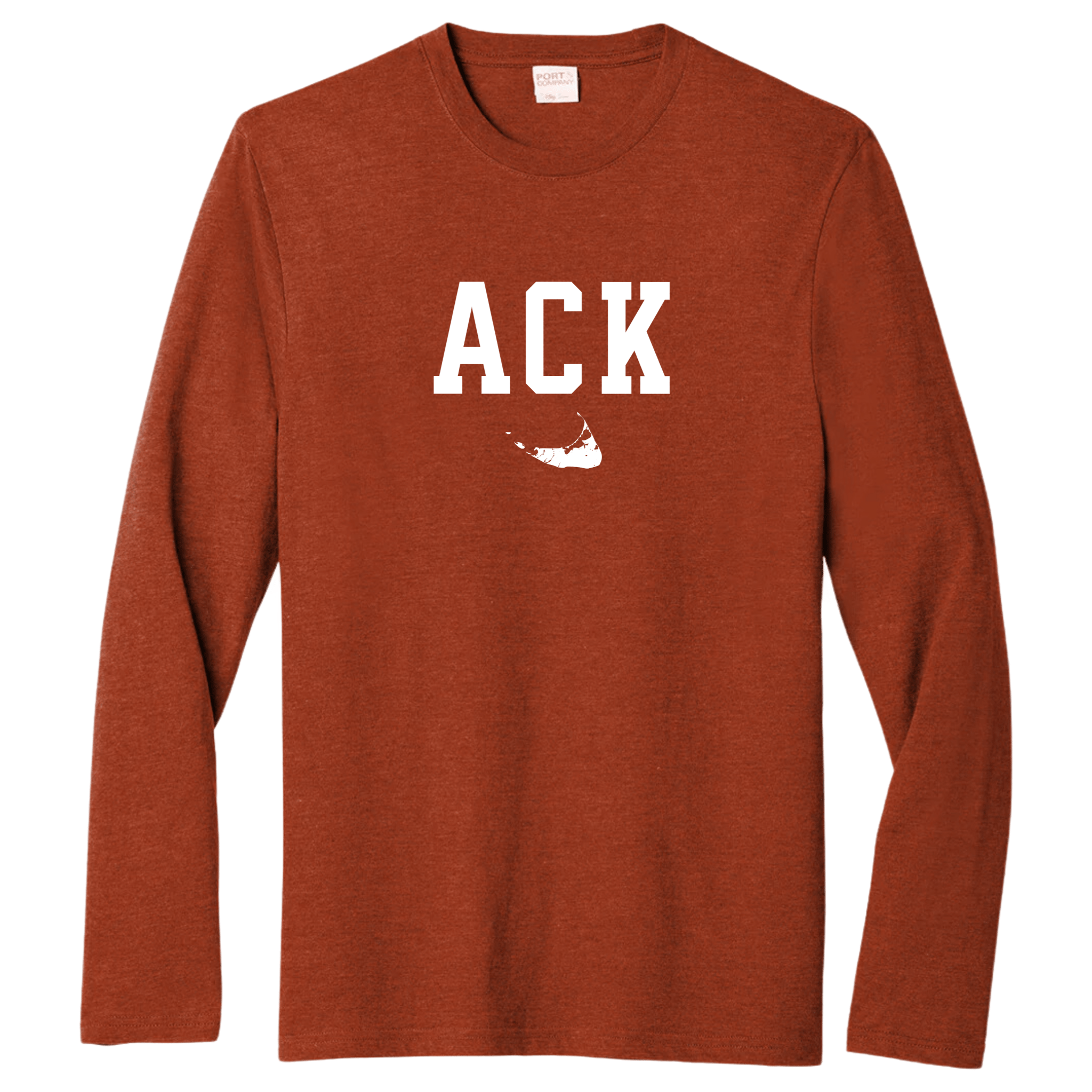 Nantucket ACK Essential Long Sleeve Tee, sedona