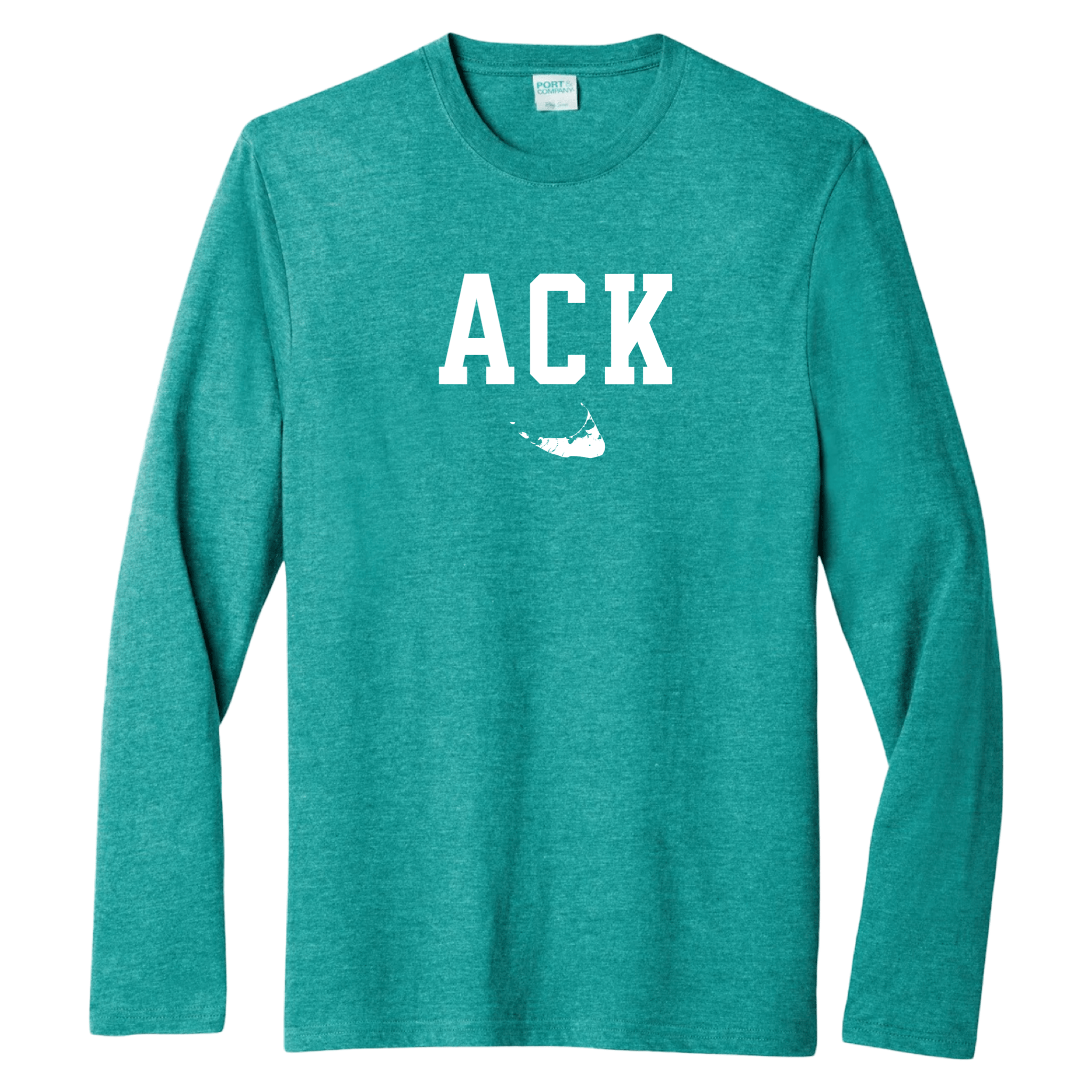 Nantucket ACK Essential Long Sleeve Tee, jade green