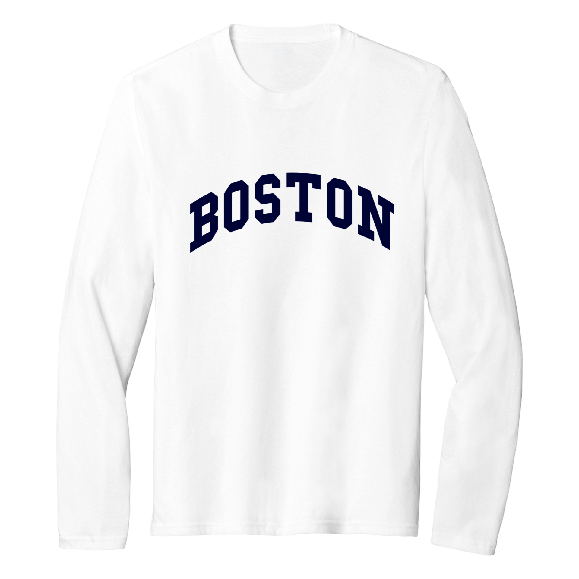 Boston Essential Long Sleeve Tee, white