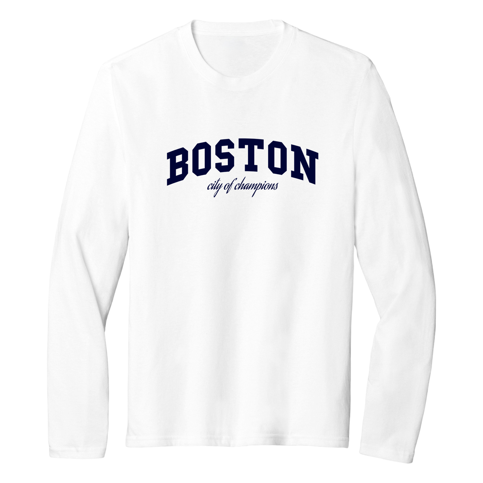 Boston Champs Essential Long Sleeve Tee, white