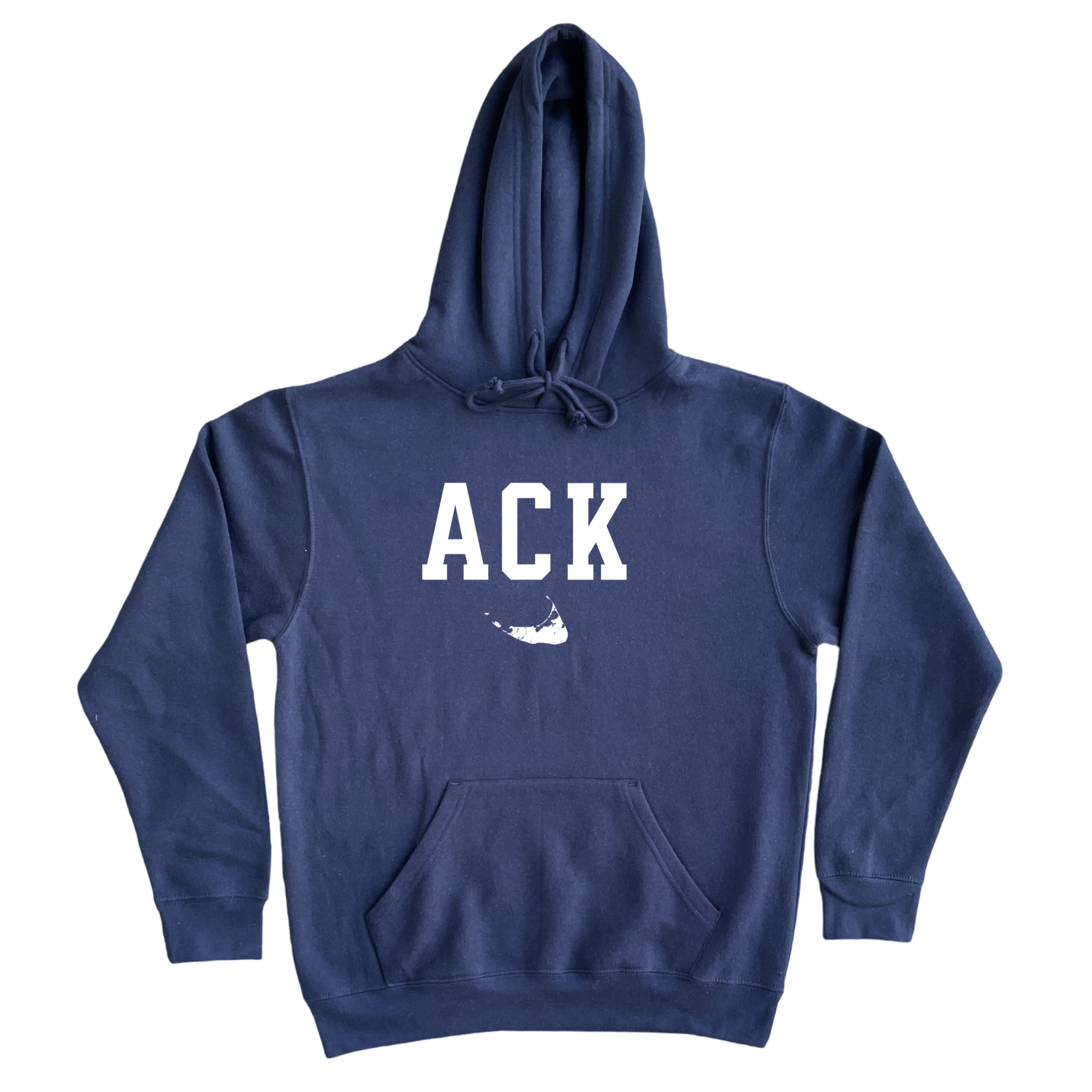 Nantucket ACK Soft Fleece Hoodie, navy