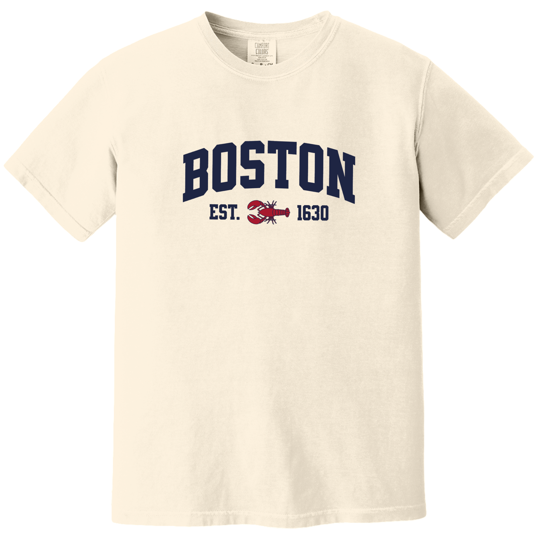 Boston Lobster Comfort Colors T-Shirt, ivory