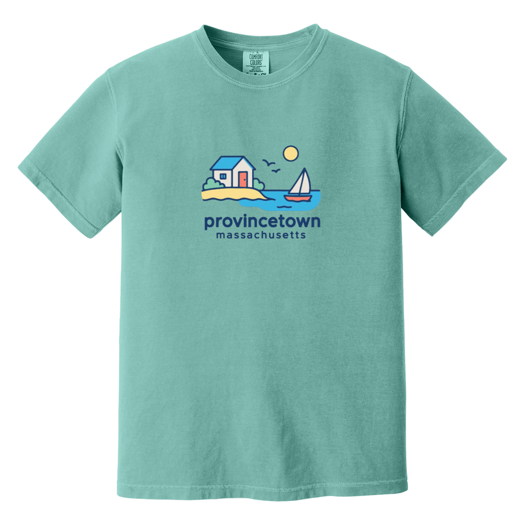 Cape Cod Clothing Company Provincetown Beach House Comfort Colors T-Shirt