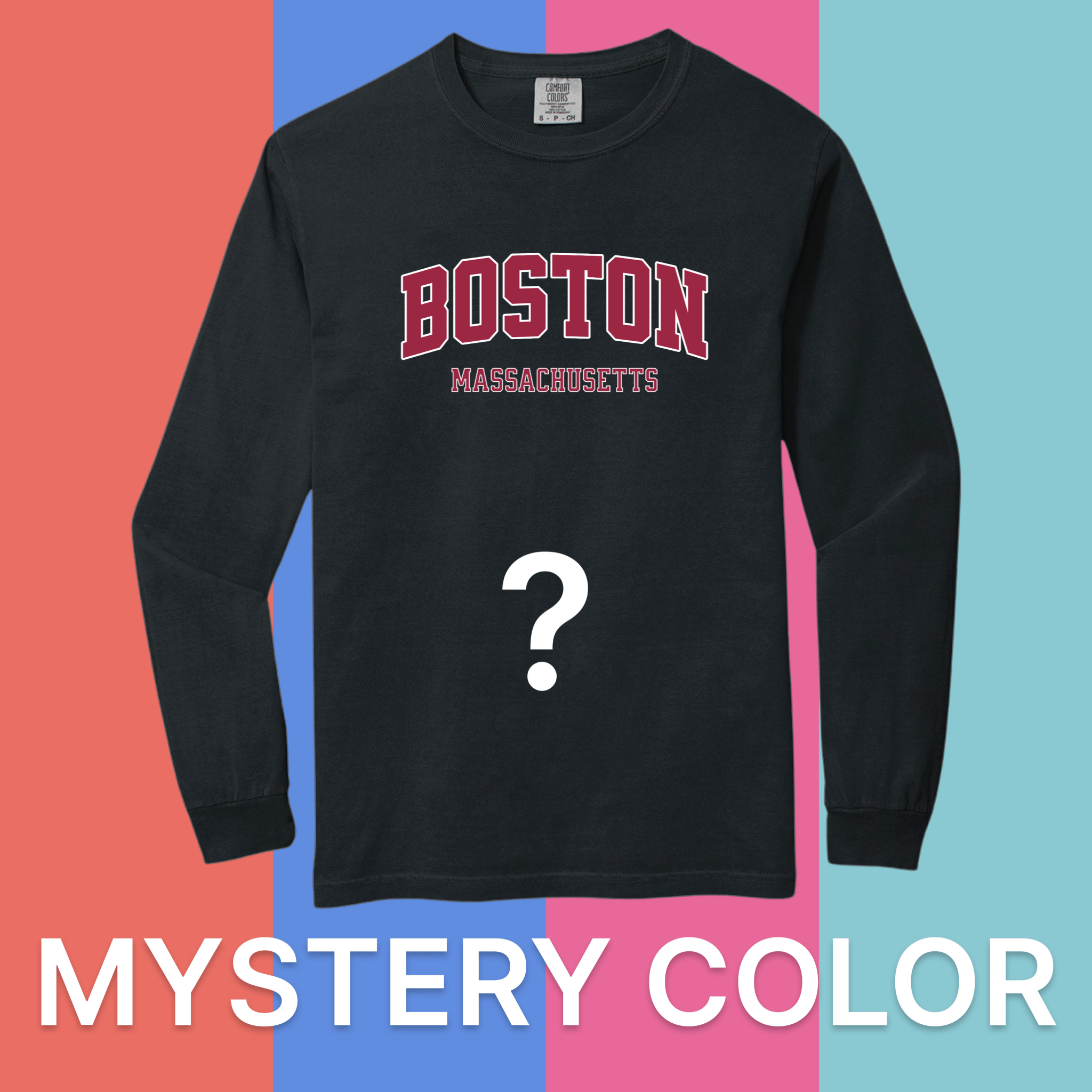 Boston Collegiate Comfort Colors Long Sleeve Tee - Mystery Color