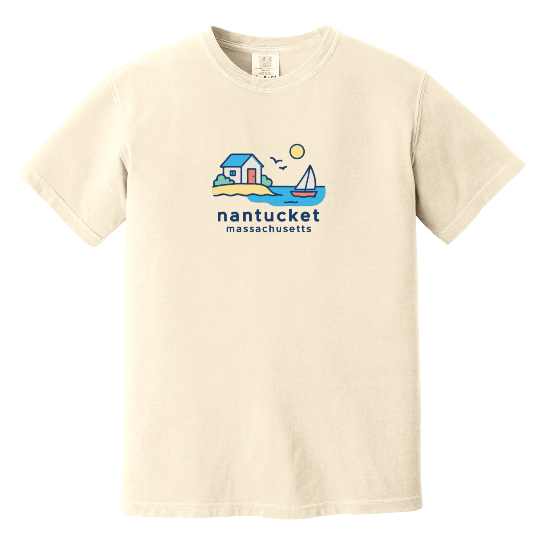 Cape Cod Clothing Company Nantucket Beach House Comfort Colors T-Shirt