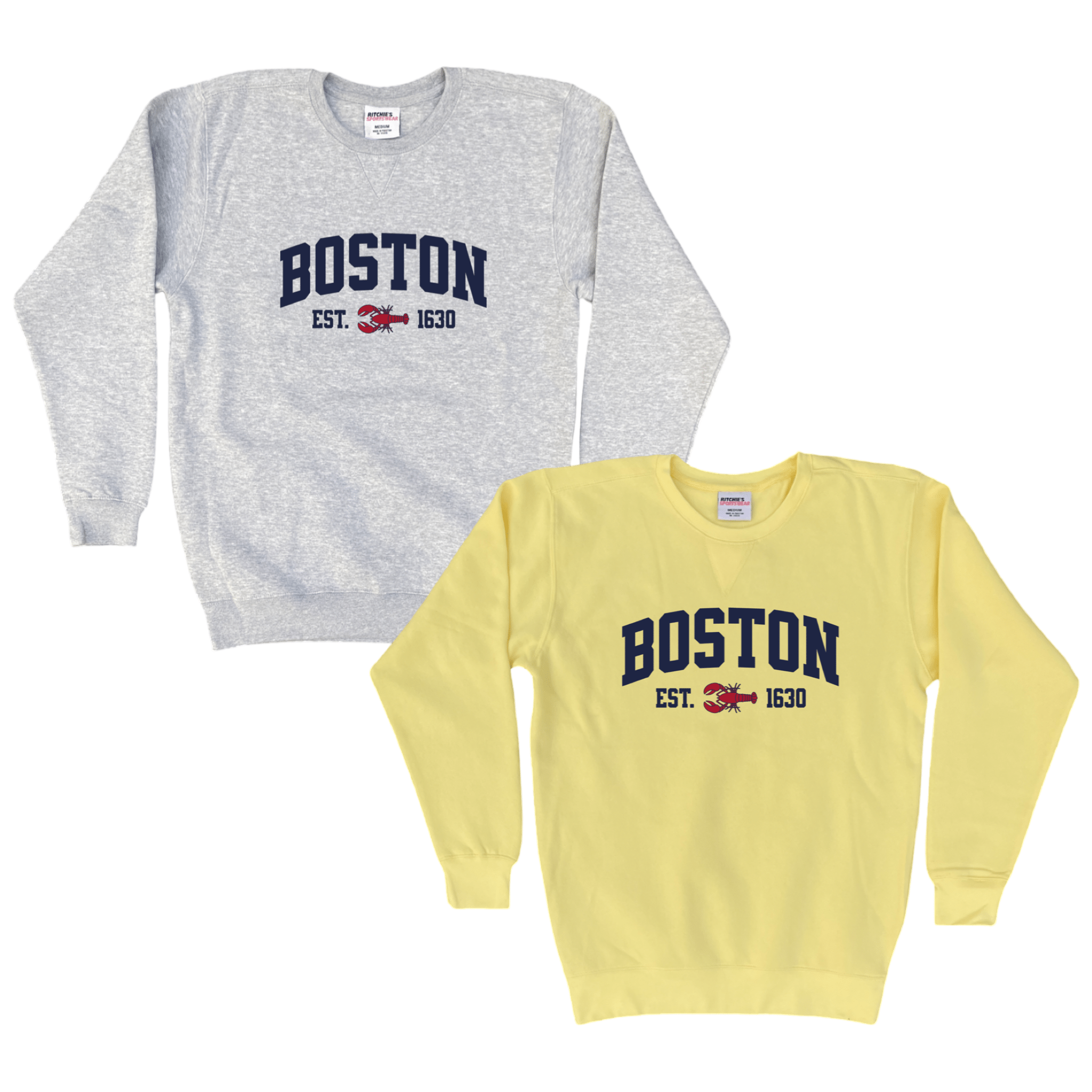 Boston Lobster Fleece Crewneck Sweatshirt