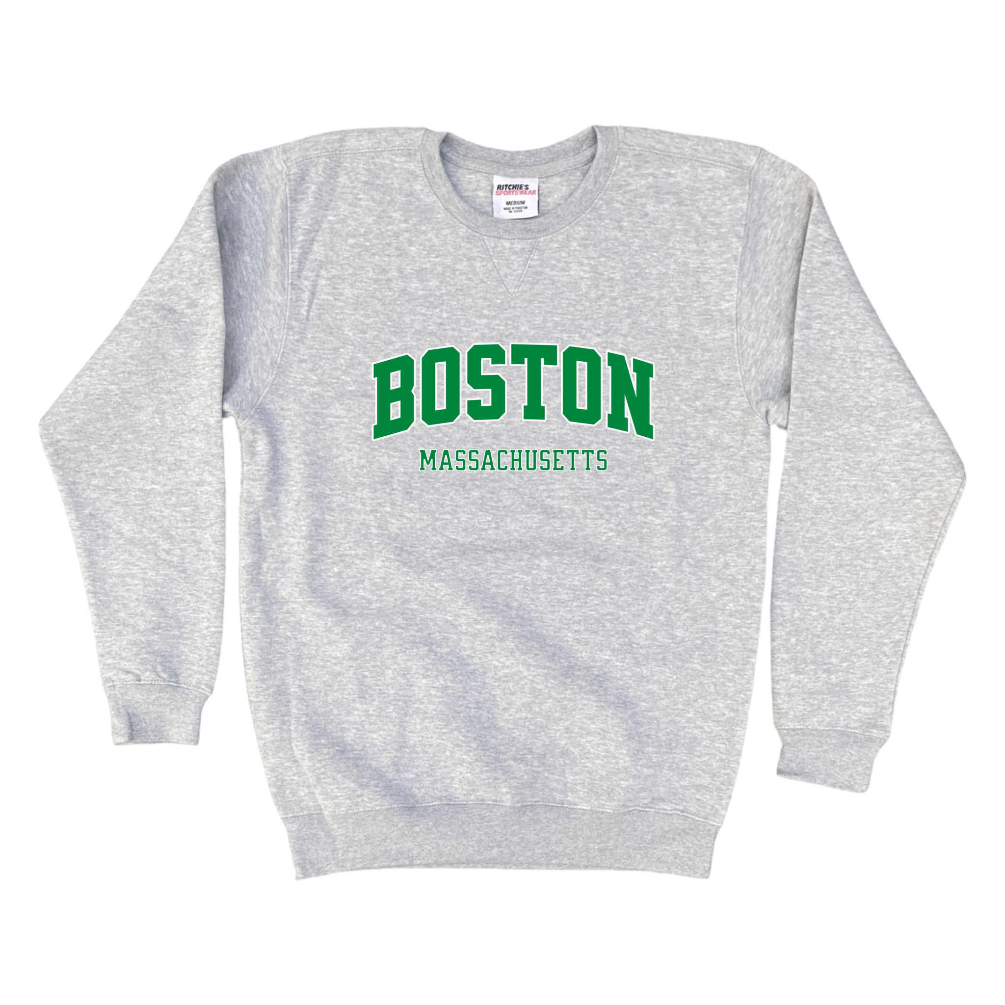 Boston Original Fleece Crewneck Sweatshirt, heather grey