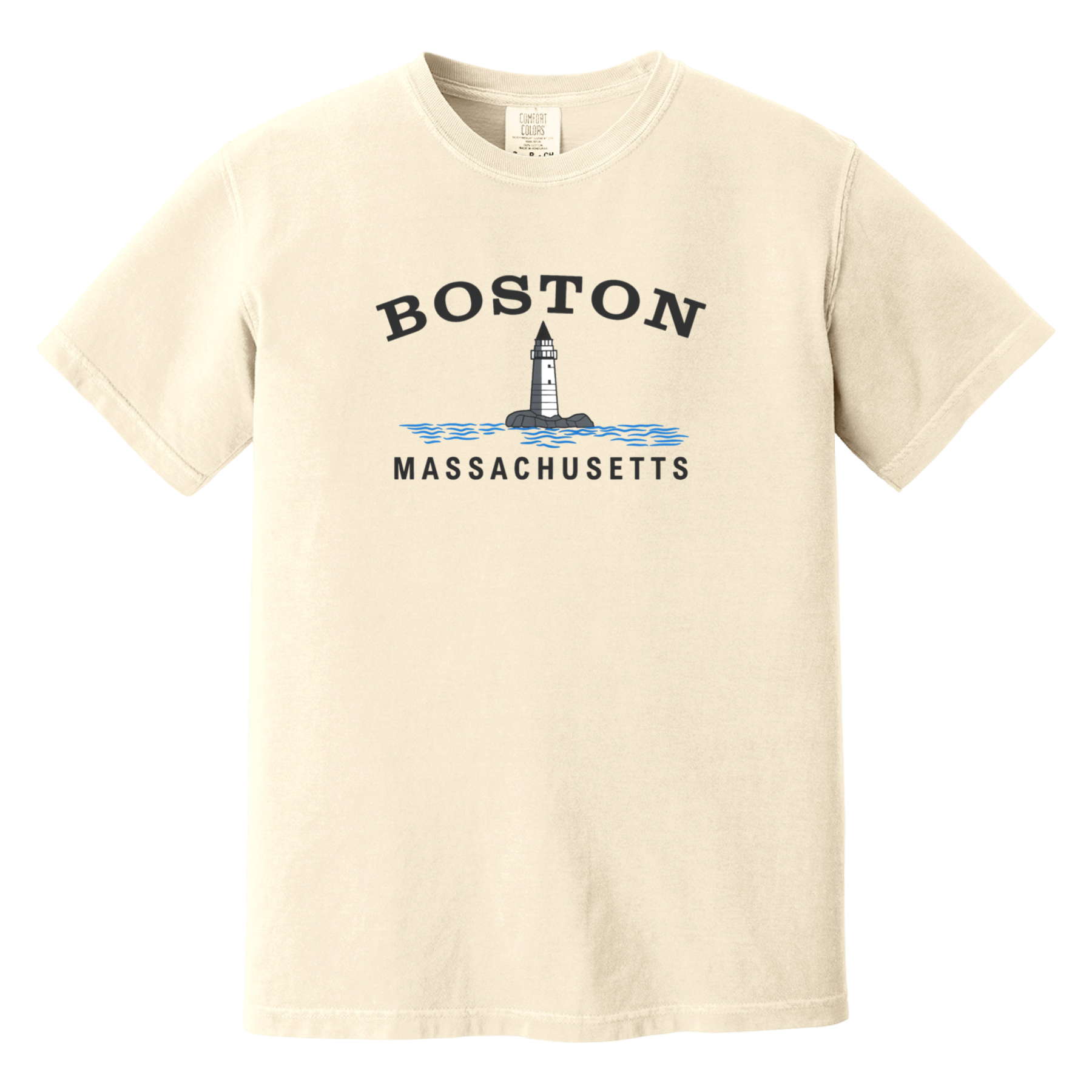 Boston Big Lighthouse Comfort Colors T-Shirt