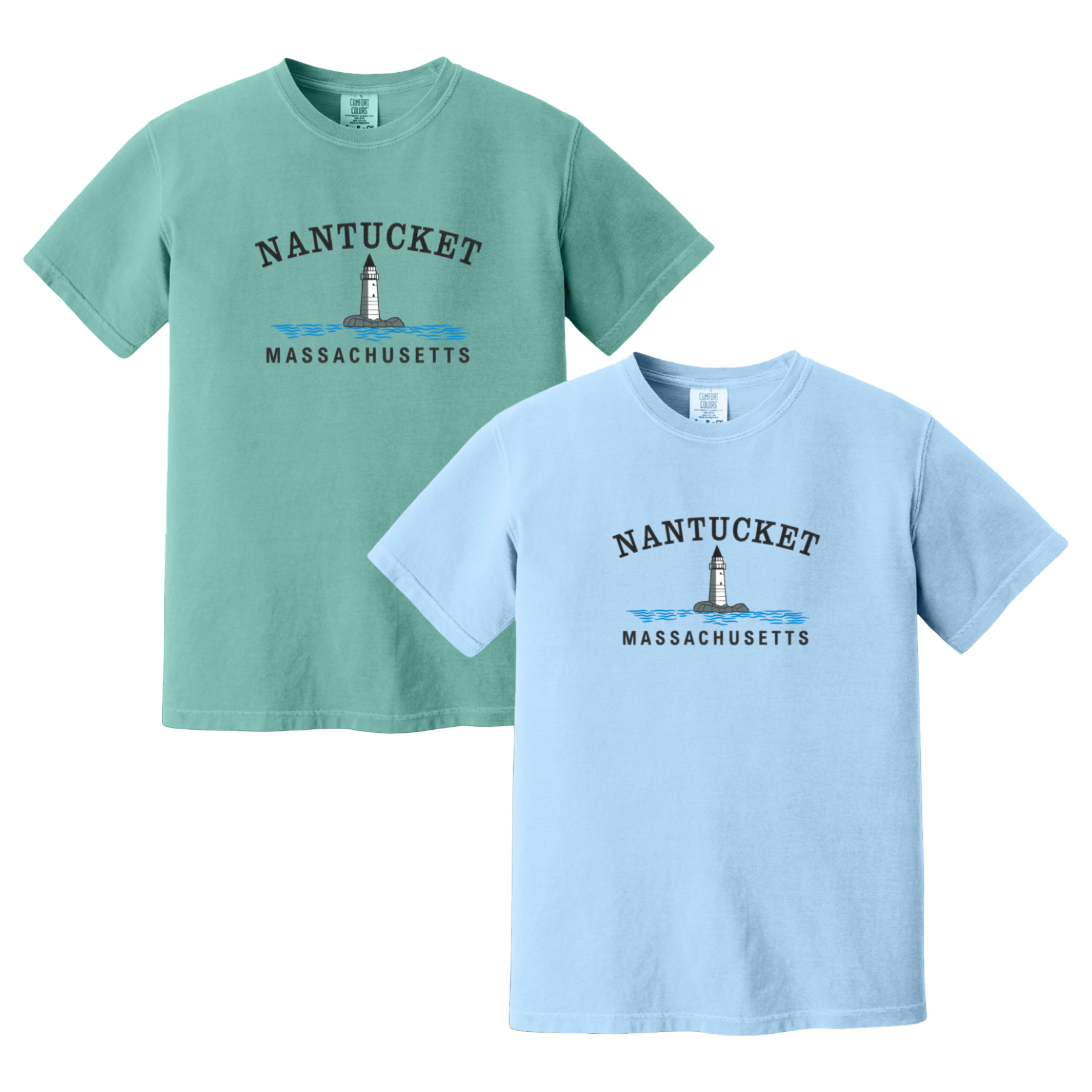 Nantucket Big Lighthouse Comfort Colors T-Shirt