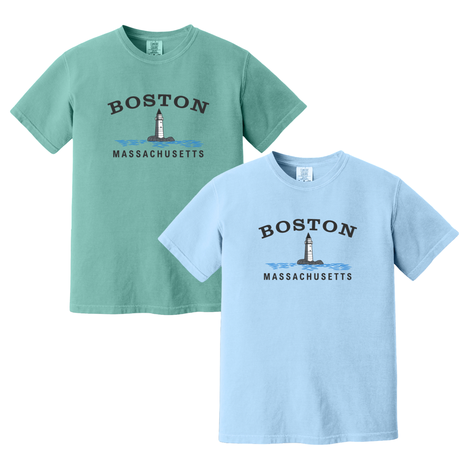 Boston Big Lighthouse Comfort Colors T-Shirt