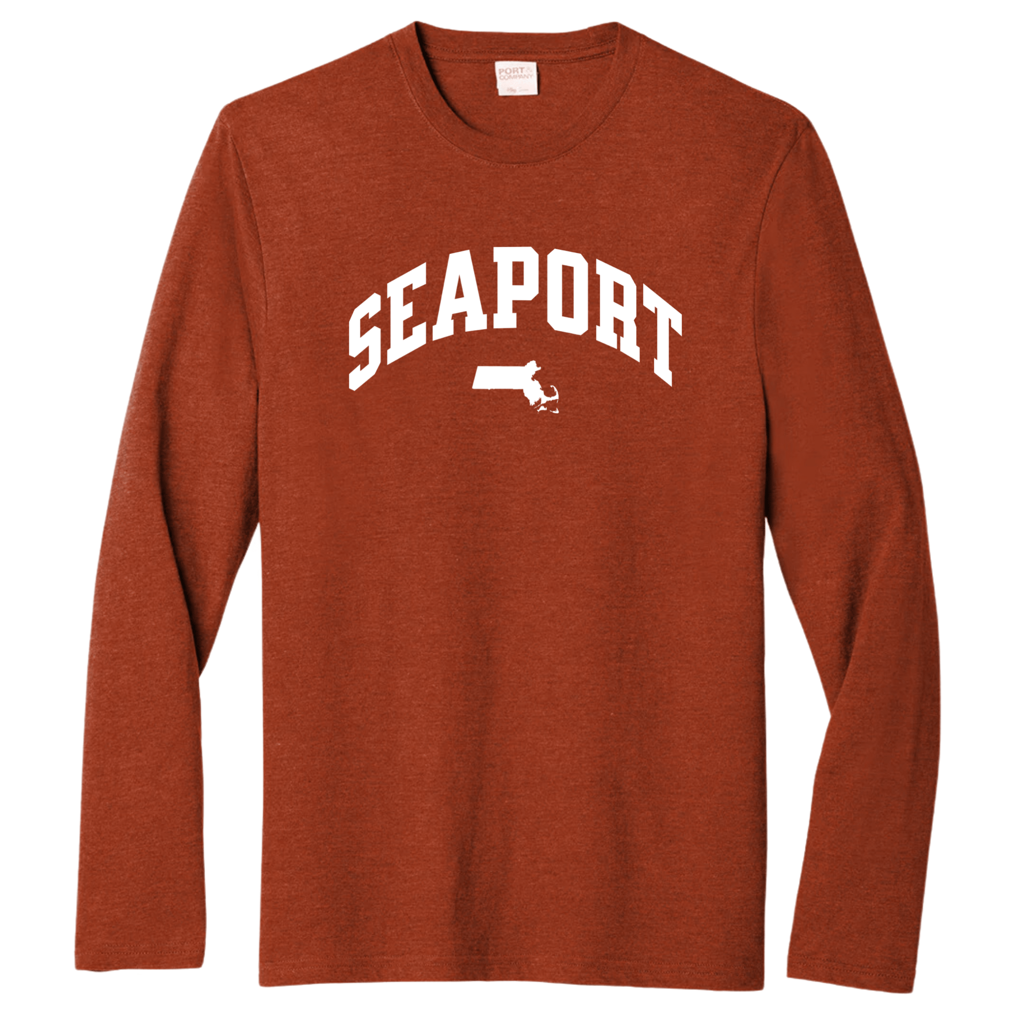 Boston Seaport Essential Long Sleeve Tee, sedona