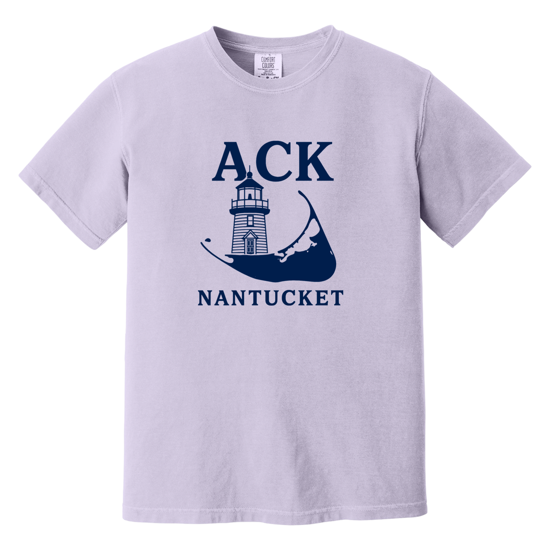 Nantucket ACK Lighthouse Comfort Colors T-Shirt