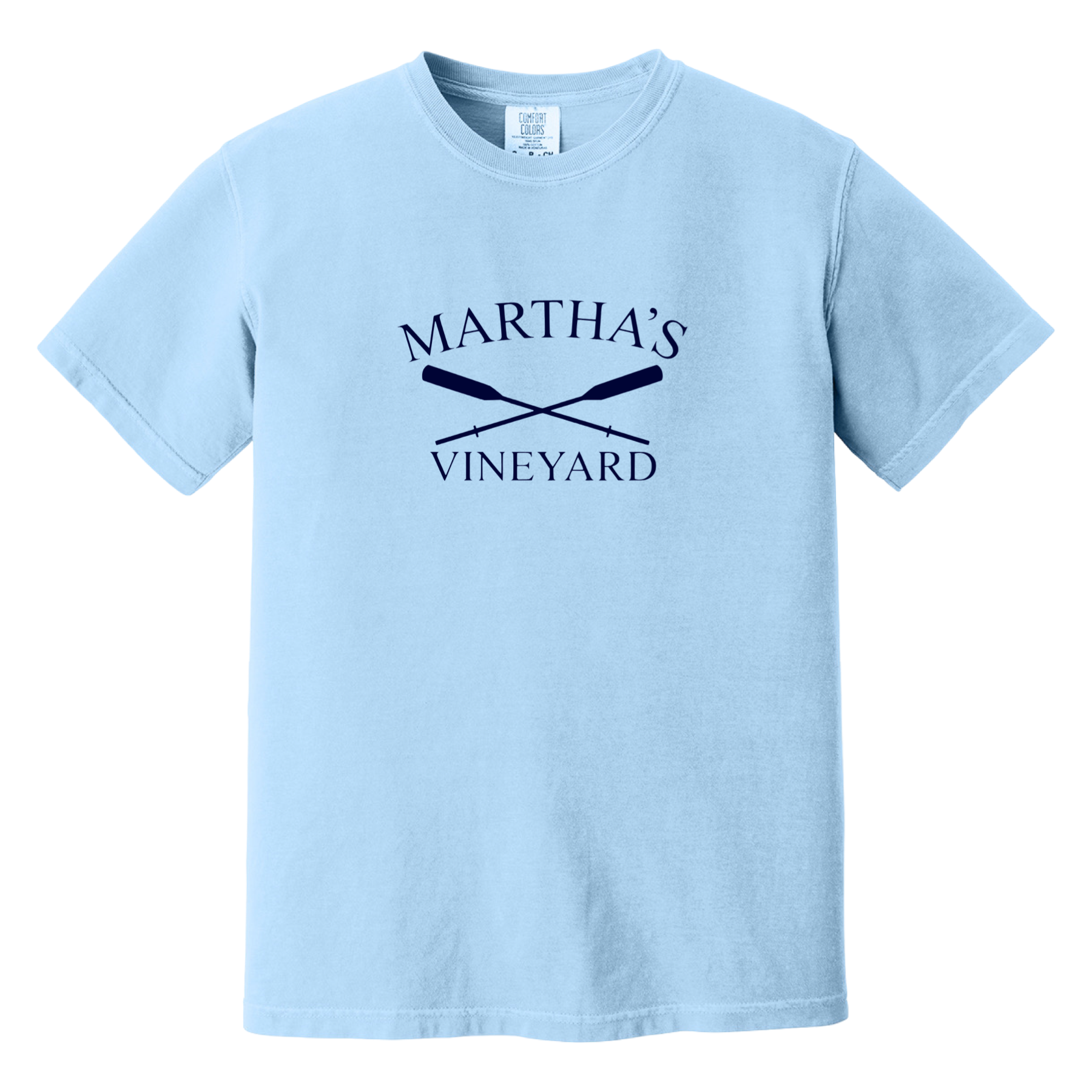 Martha's Vineyard Crossed Oar Comfort Colors T-Shirt