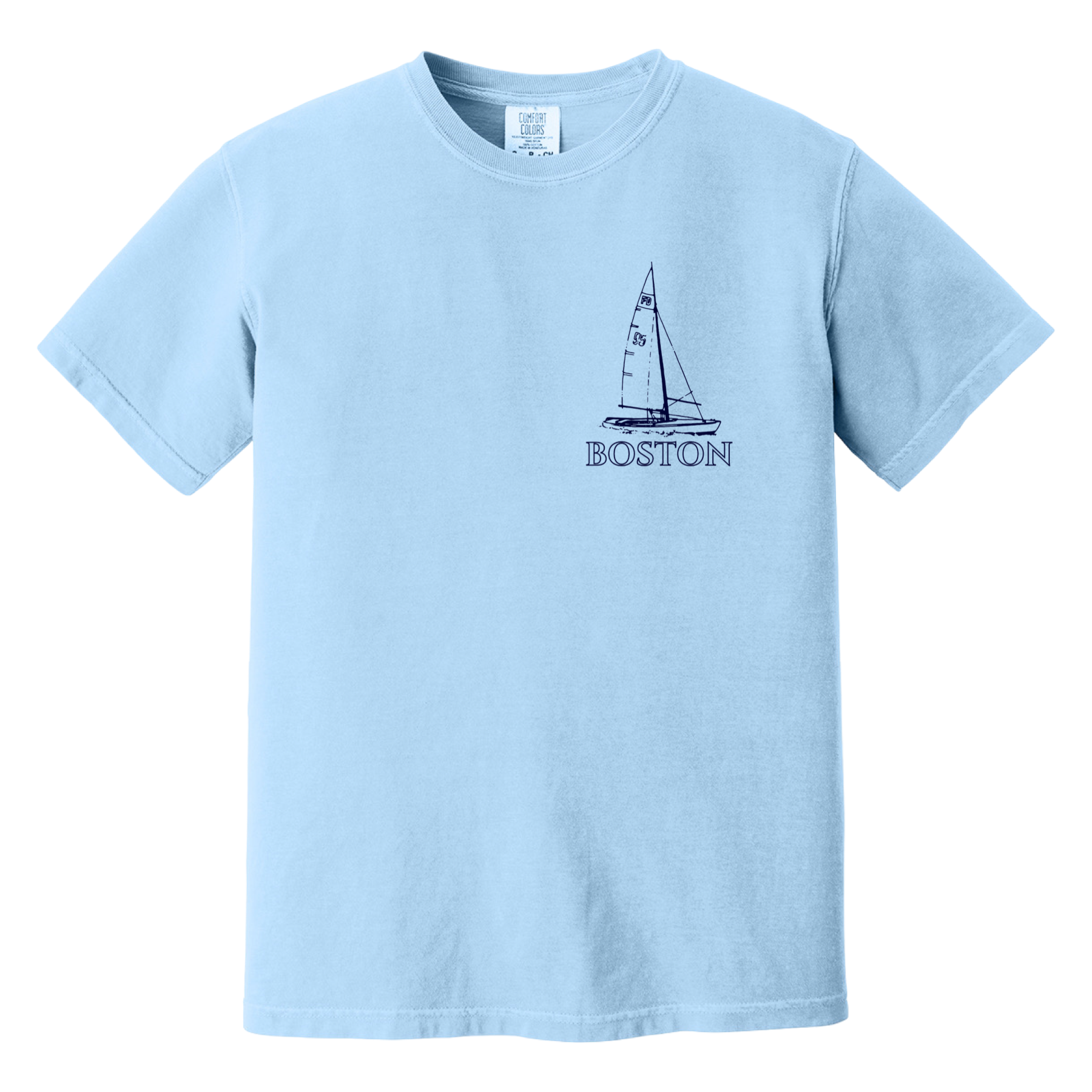 Boston Sailboat Comfort Colors T-Shirt