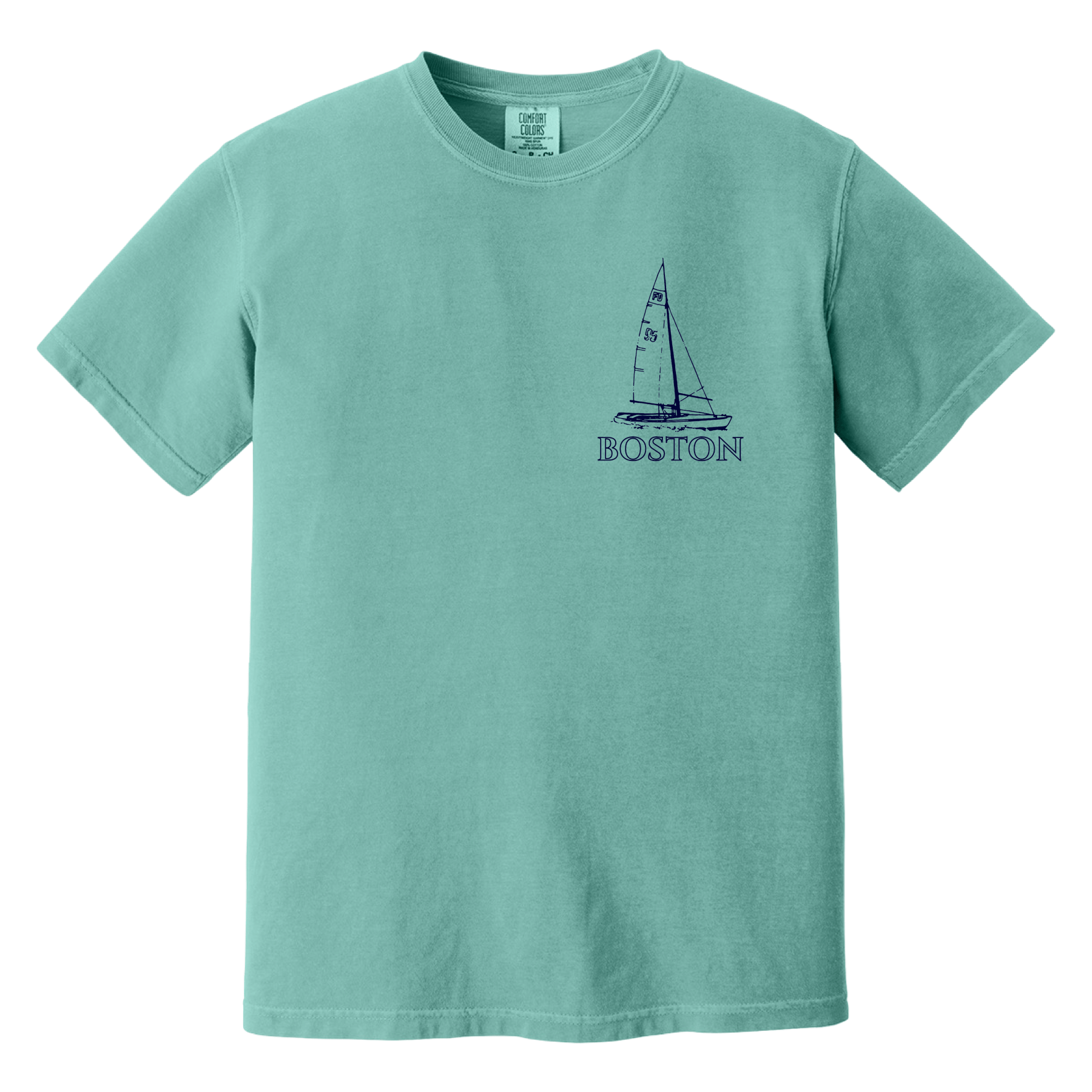 Cape Cod Clothing Company Boston Sailboat Comfort Colors T-Shirt
