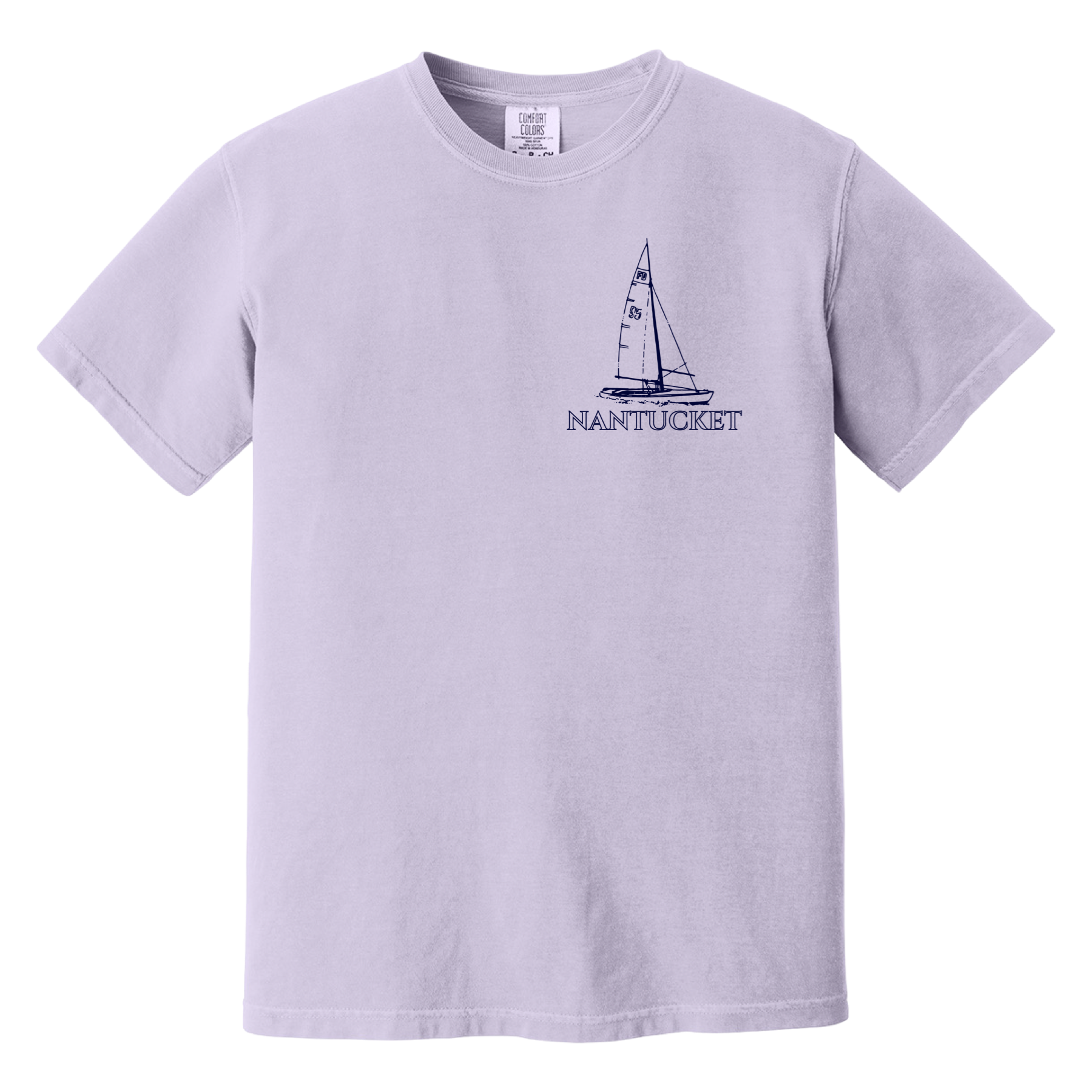 Nantucket Sailboat Comfort Colors T-Shirt