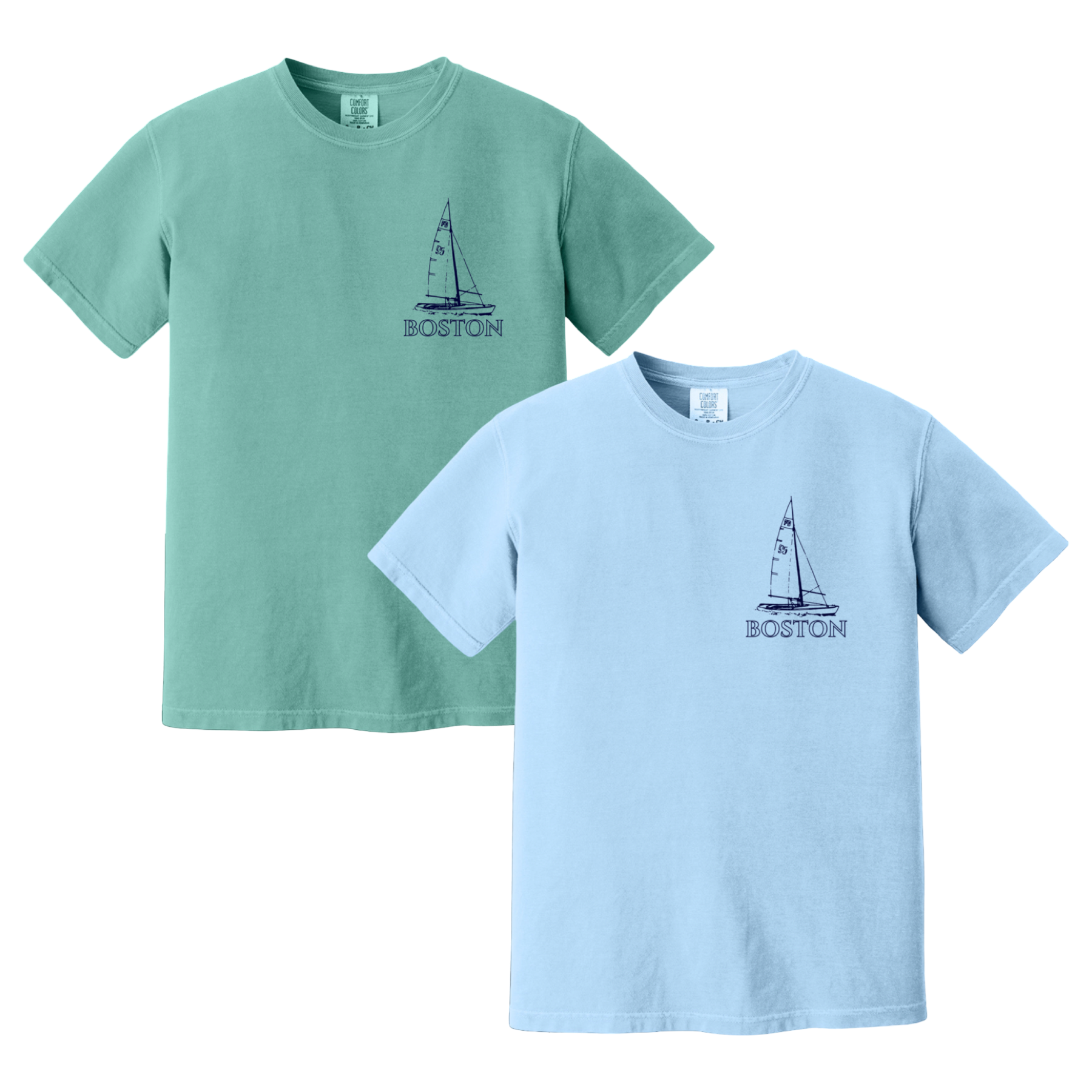 Boston Sailboat Comfort Colors T-Shirt