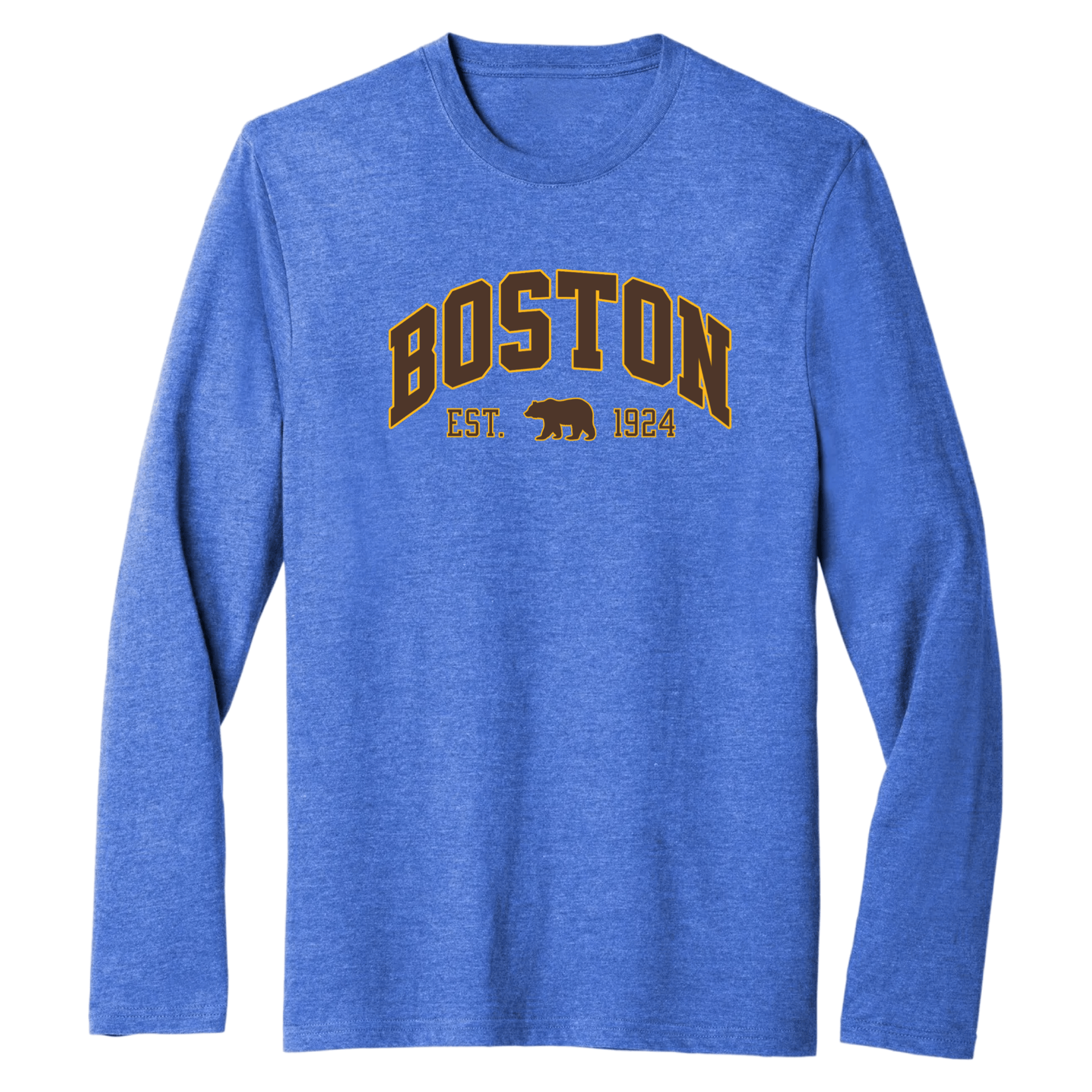 Boston Vintage Hockey Essential Long Sleeve Tee, royal