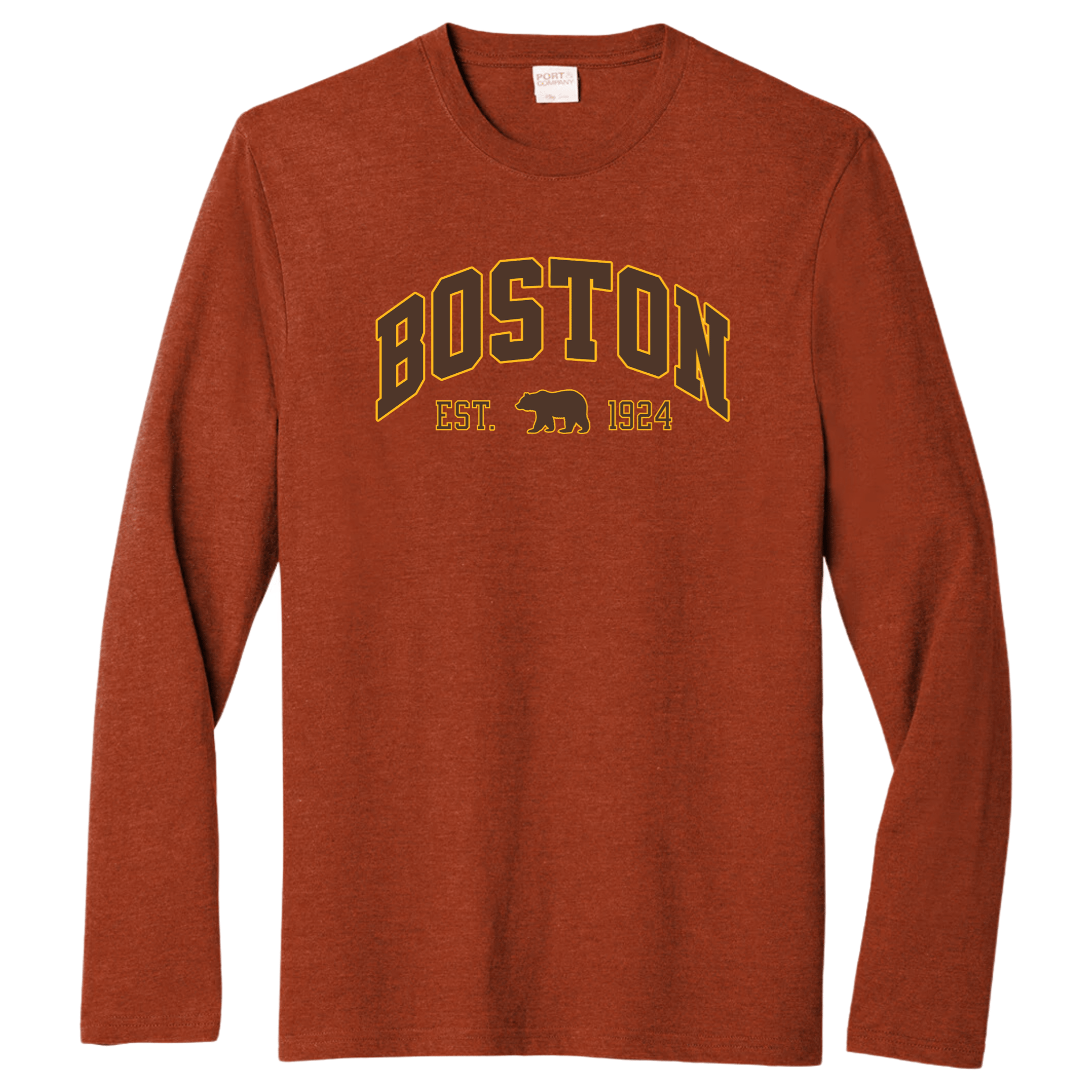 Boston Vintage Hockey Essential Long Sleeve Tee, sedona