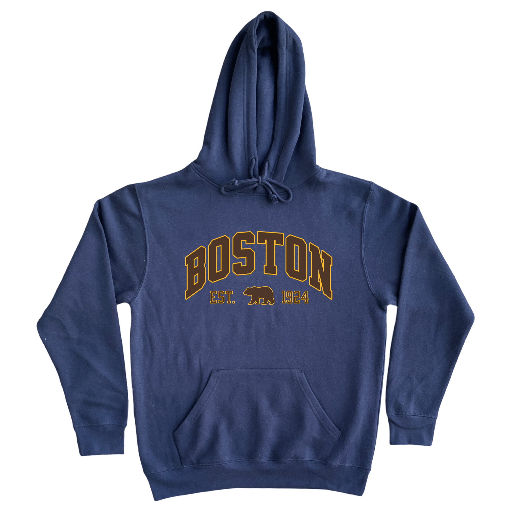 Boston Vintage Hockey Soft Fleece Hoodie, navy