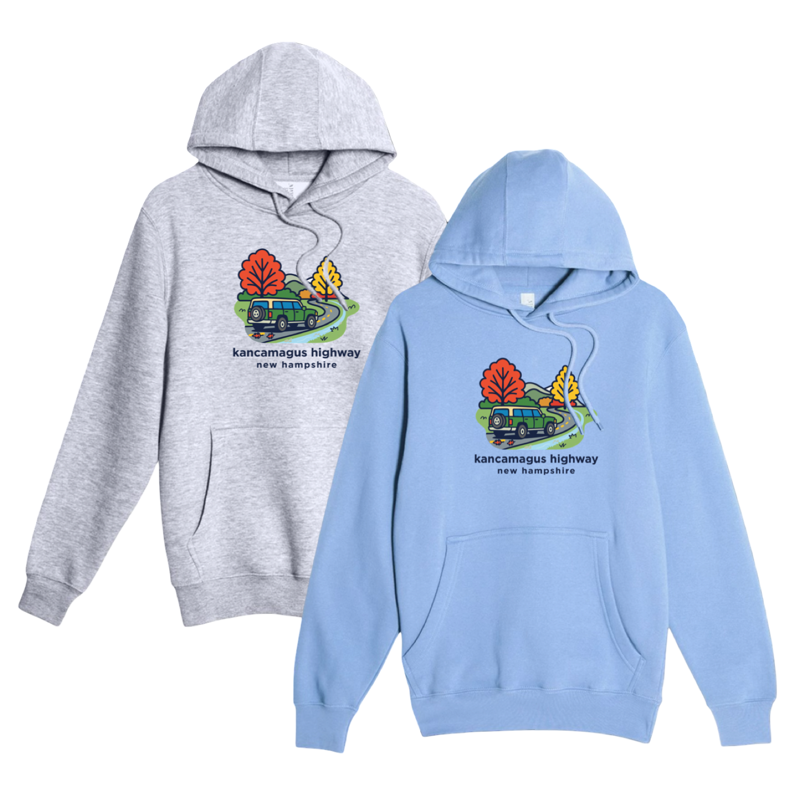 Kancamagus Highway Mountain Drive Comfort Fleece Hoodie