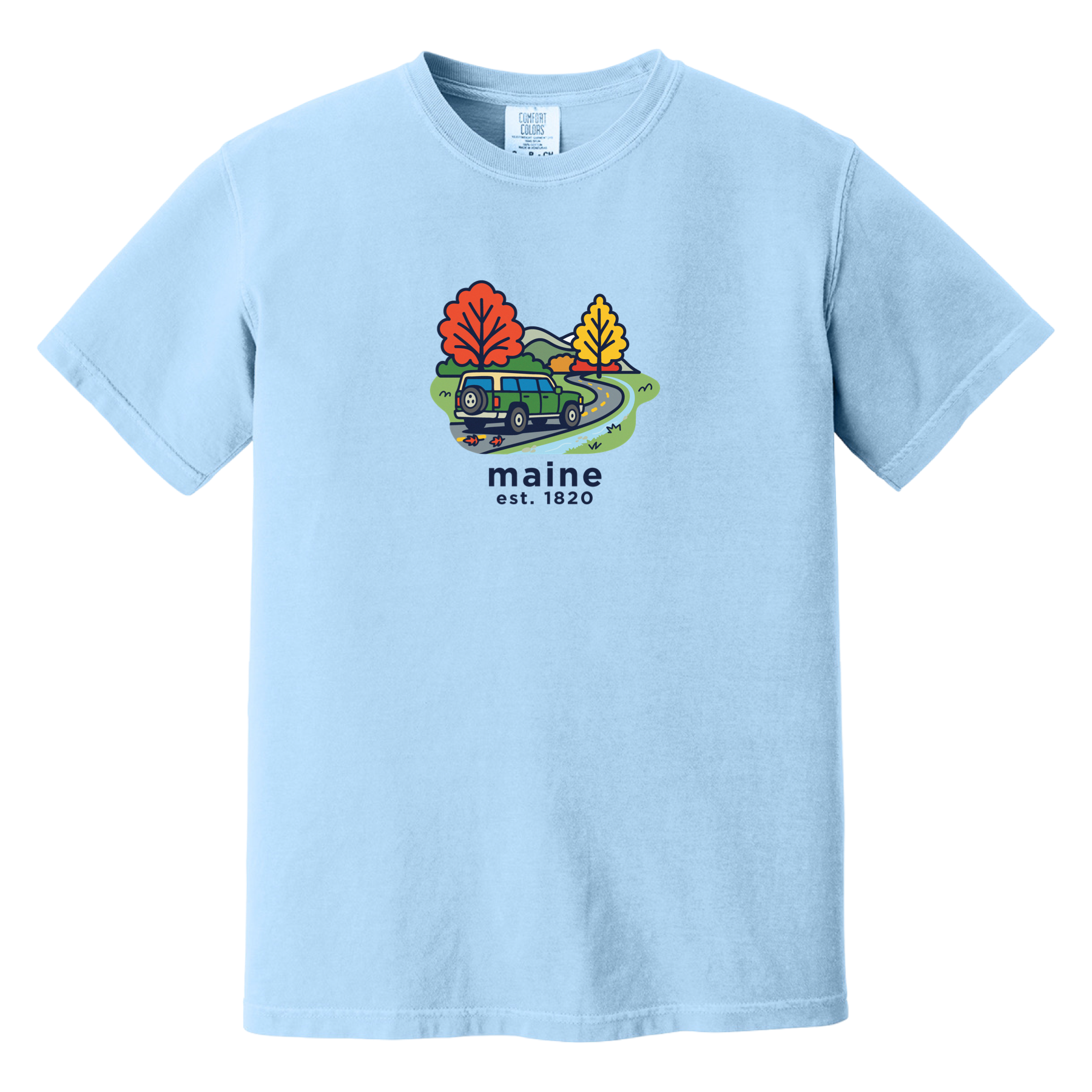 Maine Mountain Drive Comfort Colors T-Shirt