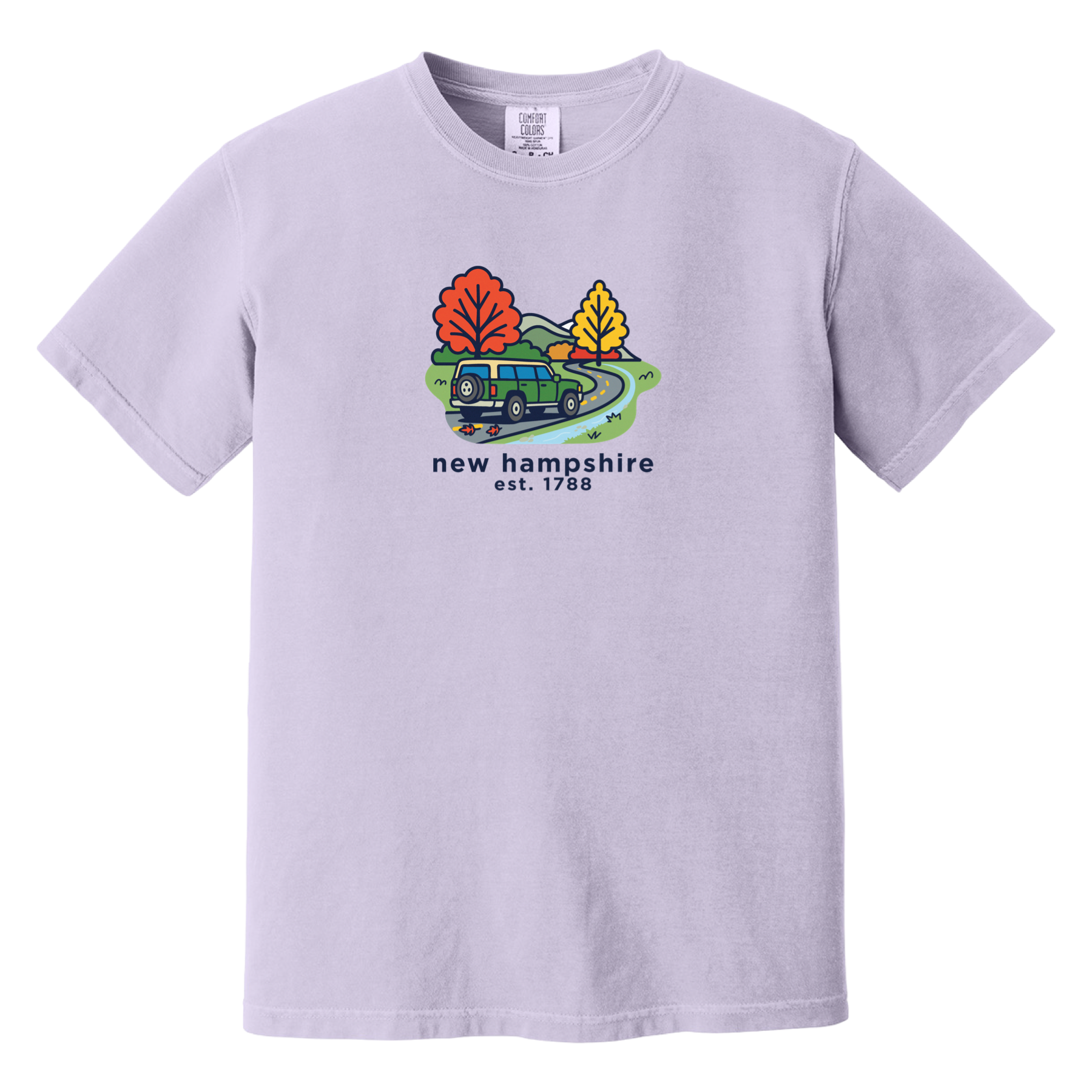 New Hampshire Mountain Drive Comfort Colors T-Shirt