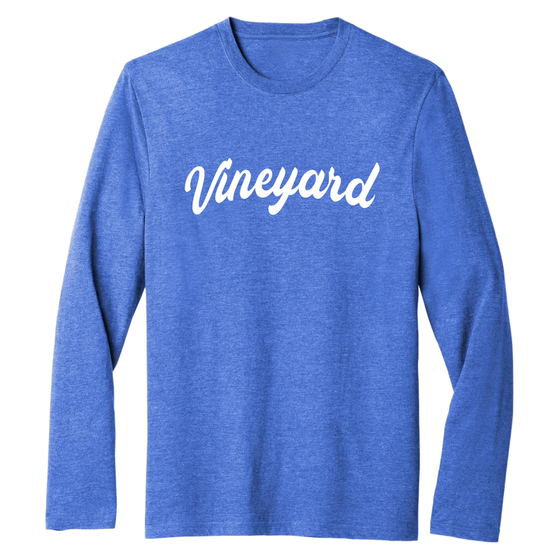 Vineyard Fancy Essential Long Sleeve Tee, royal