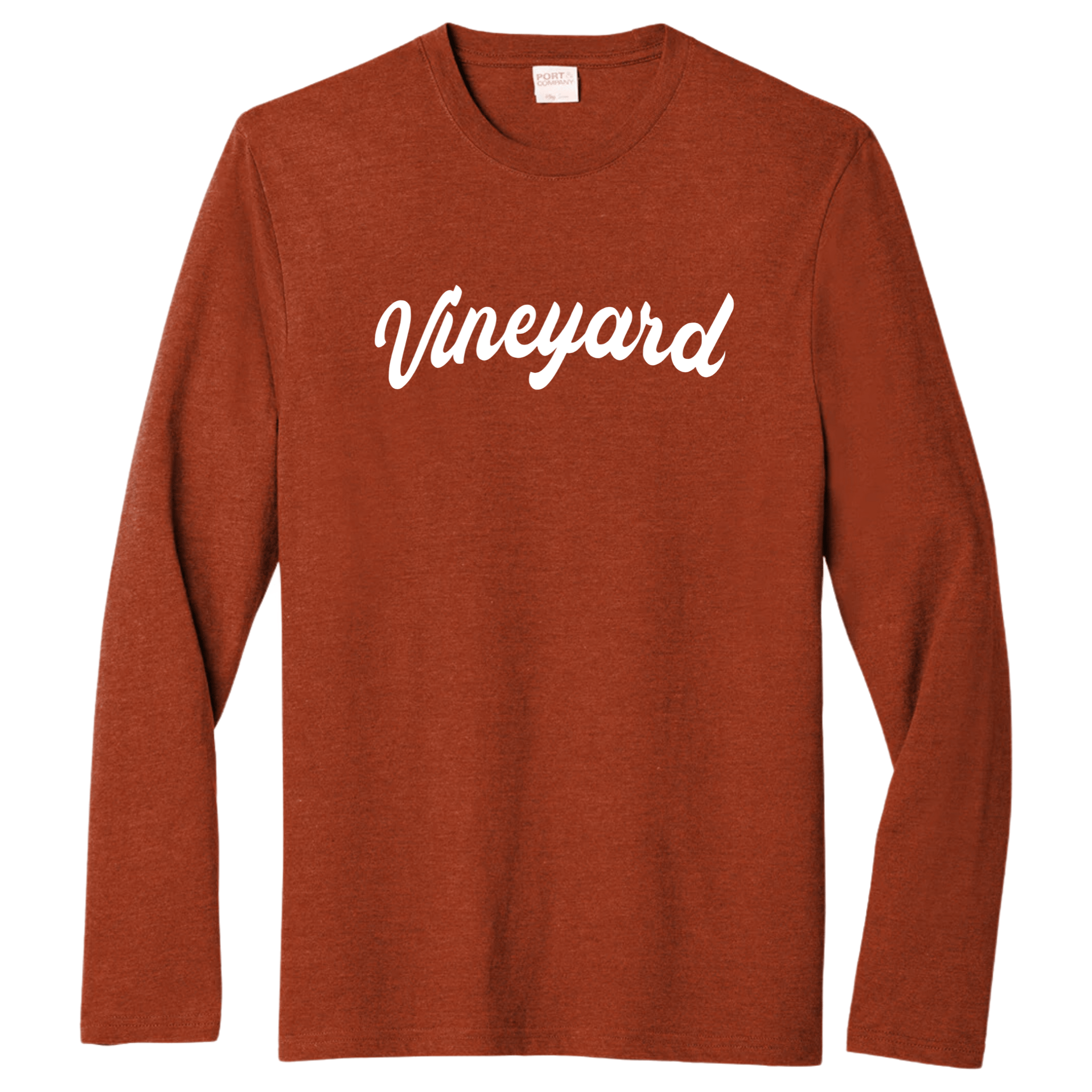 Vineyard Fancy Essential Long Sleeve Tee, sedona