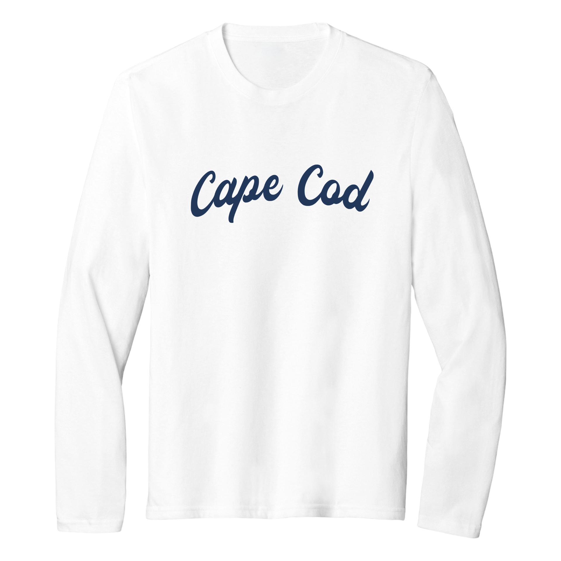 Cape Cod Fancy Essential Long Sleeve Tee, white