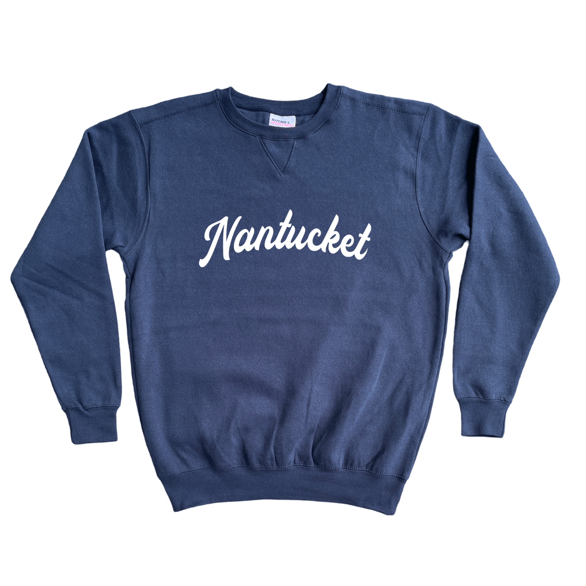 Nantucket Fancy Fleece Crewneck Sweatshirt, navy